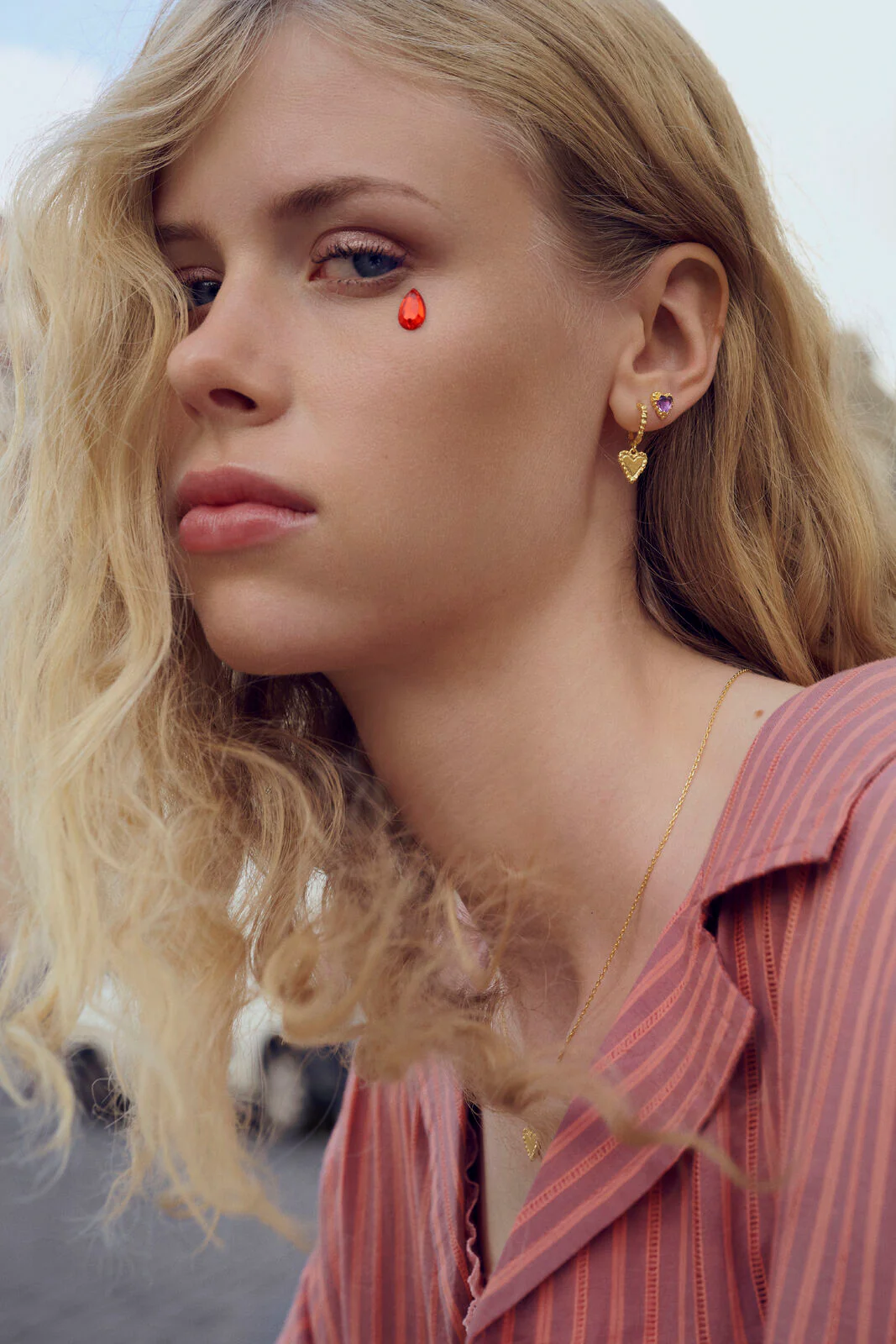 Rosalinde hoops - forgyldt - Image 2