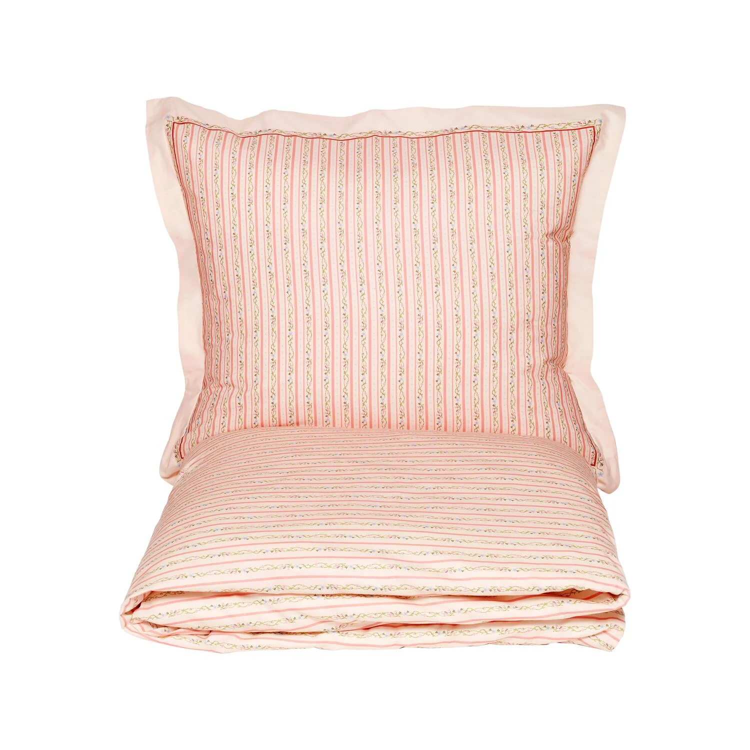 Sengesæt, 200x140 cm - Summer Stripe Peach