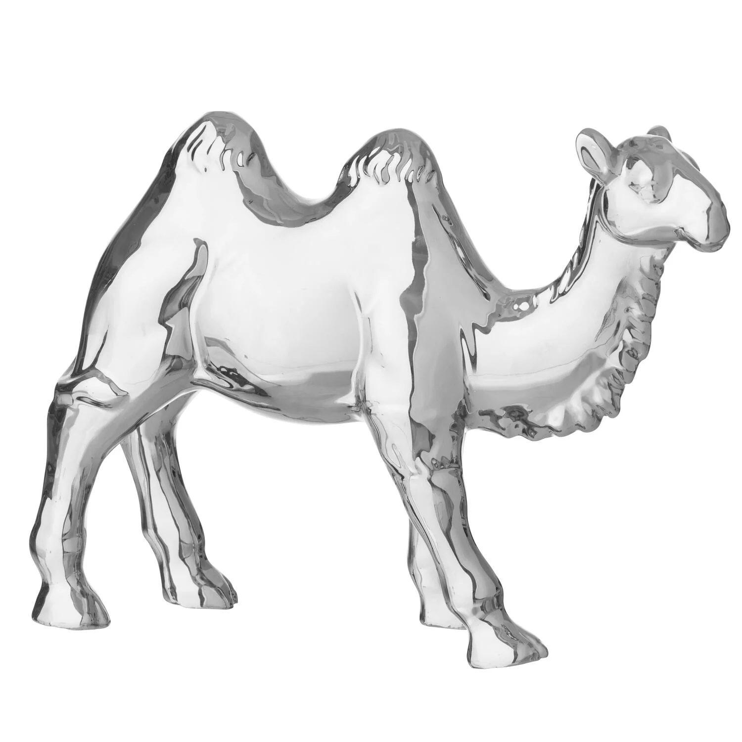 Kamel, sølvfarvet - H24 cm - Image 2