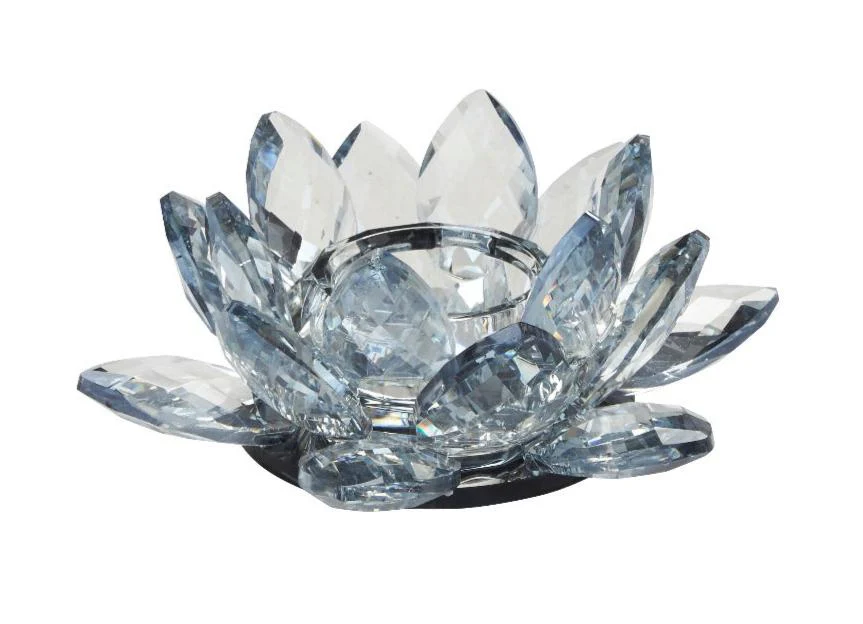 Lotus Votive fyrfadsstage, lille - Light Blue