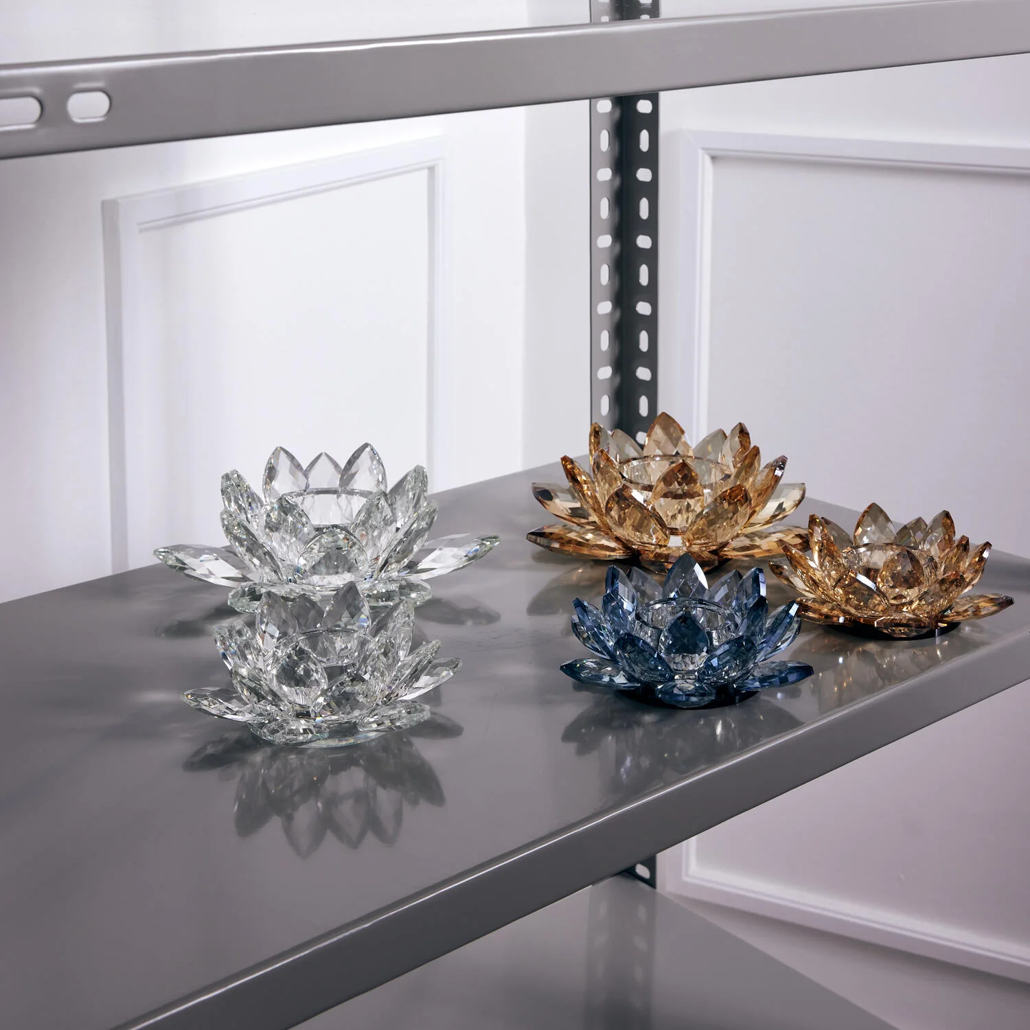 Lotus Votive fyrfadsstage, lille - Light Blue - Image 7