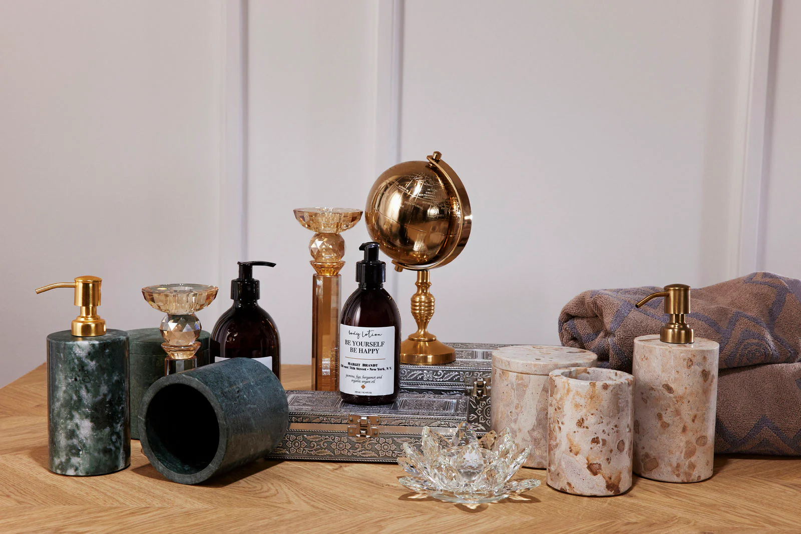 Marble tandbørstekrus - Leopard Beige - Image 2