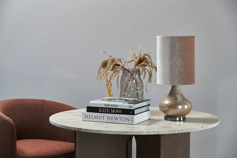 Organic shape vase, Smoke - H: 32 cm. - Image 3