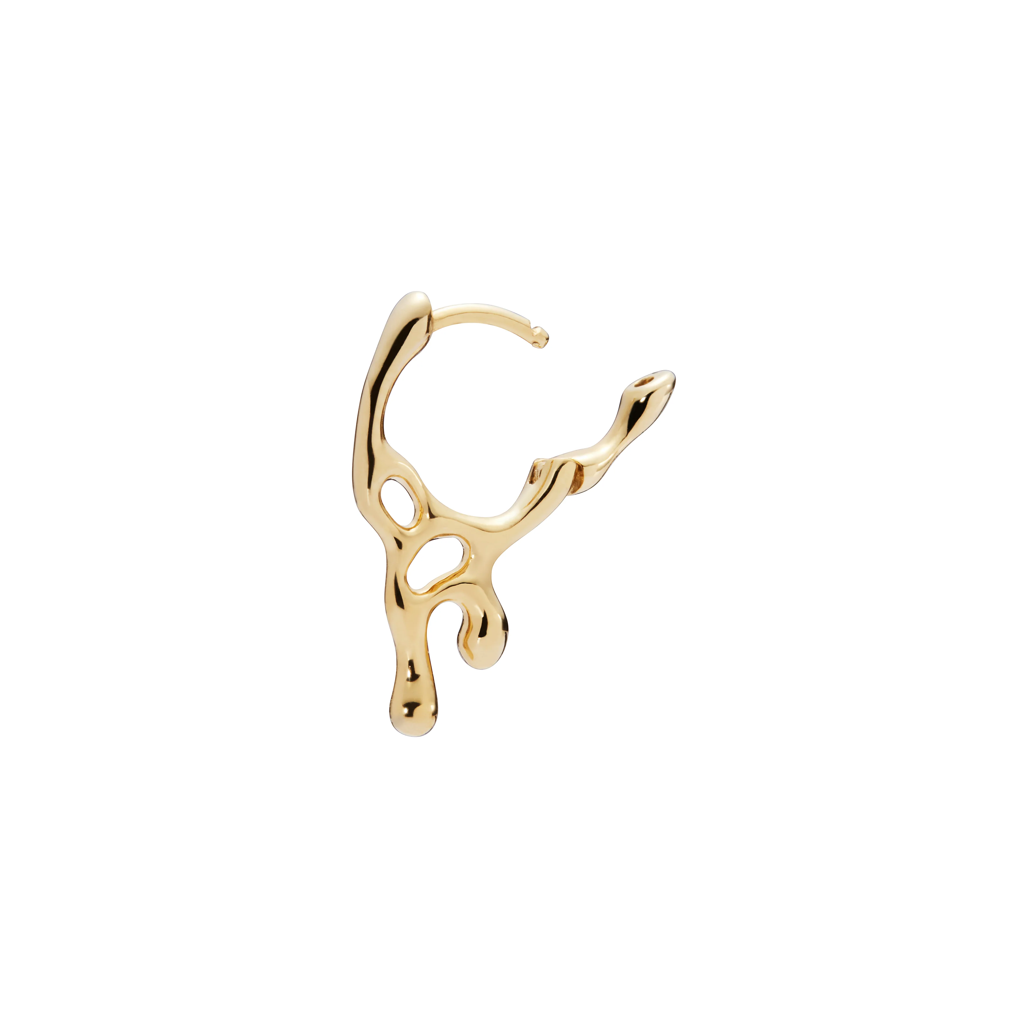 Sortedam Huggie ørering - forgyldt - Image 3