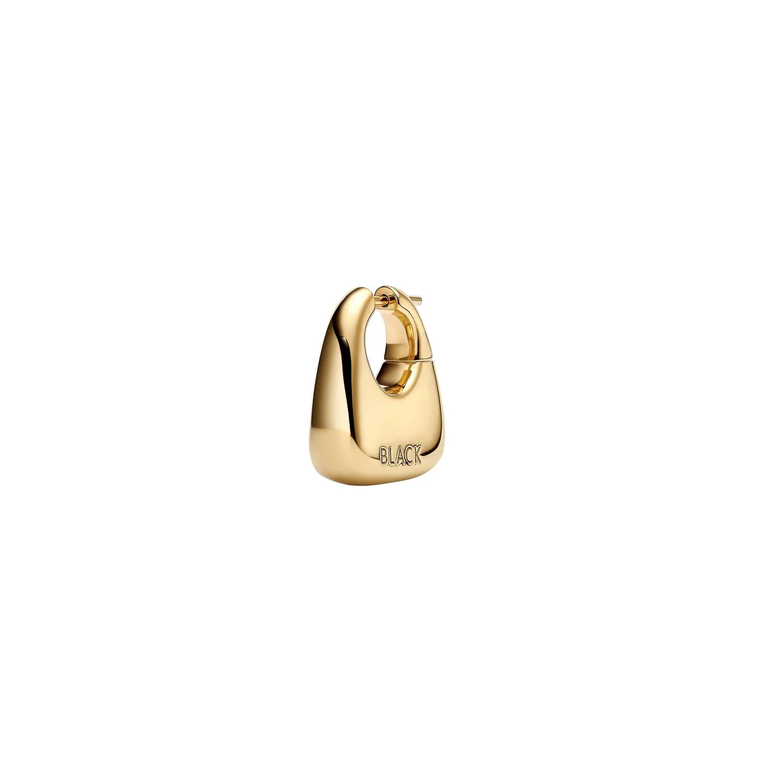 Tote ørering, medium - forgyldt