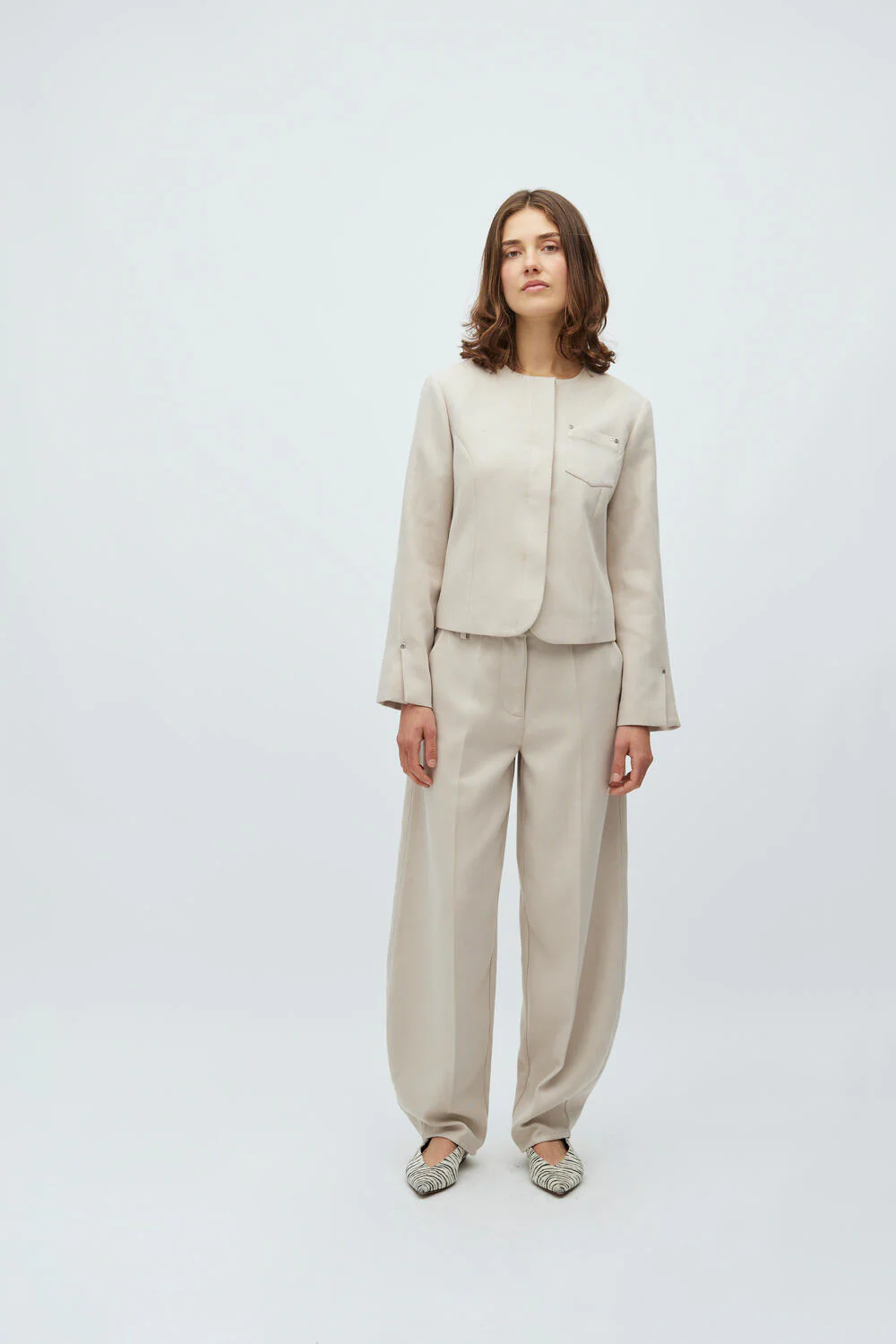 Torina blazer - U71 Spring Brown Melange - Image 6