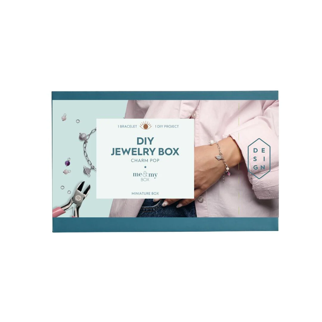 Charm Pop DIY smykkebox - sølvbelagt