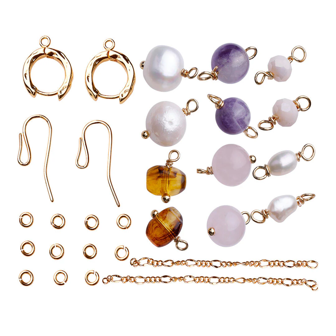 Earth Gems DIY smykkebox - forgyldt - Image 2