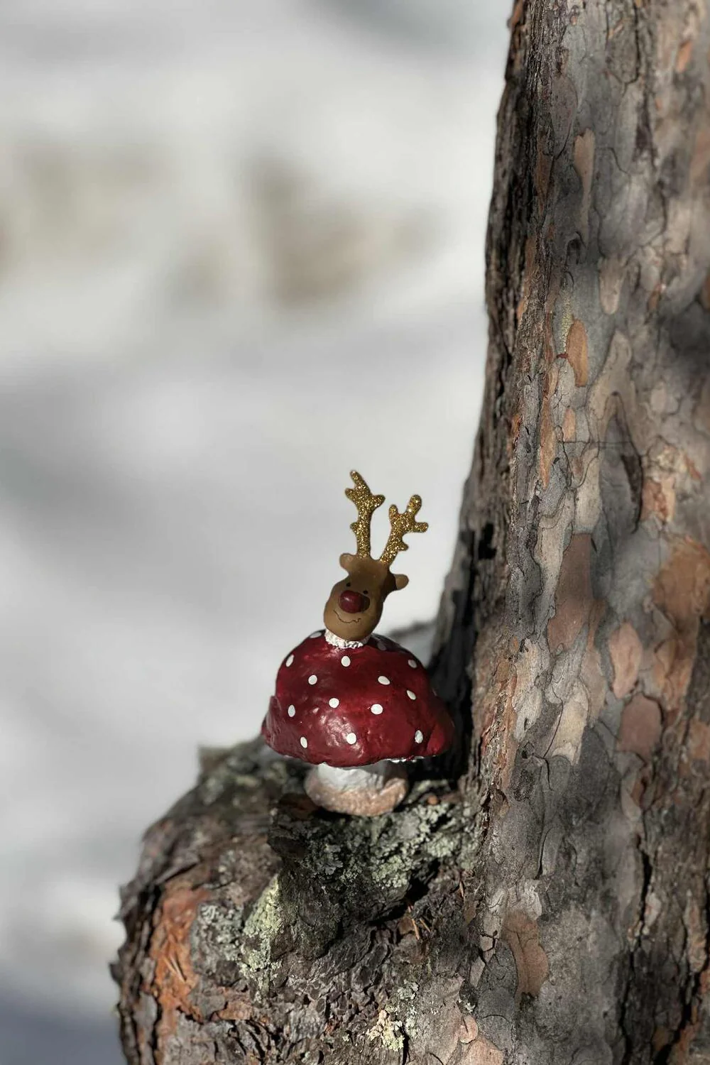 Mushroom Rudolf julefigur - H12 cm. - Image 2