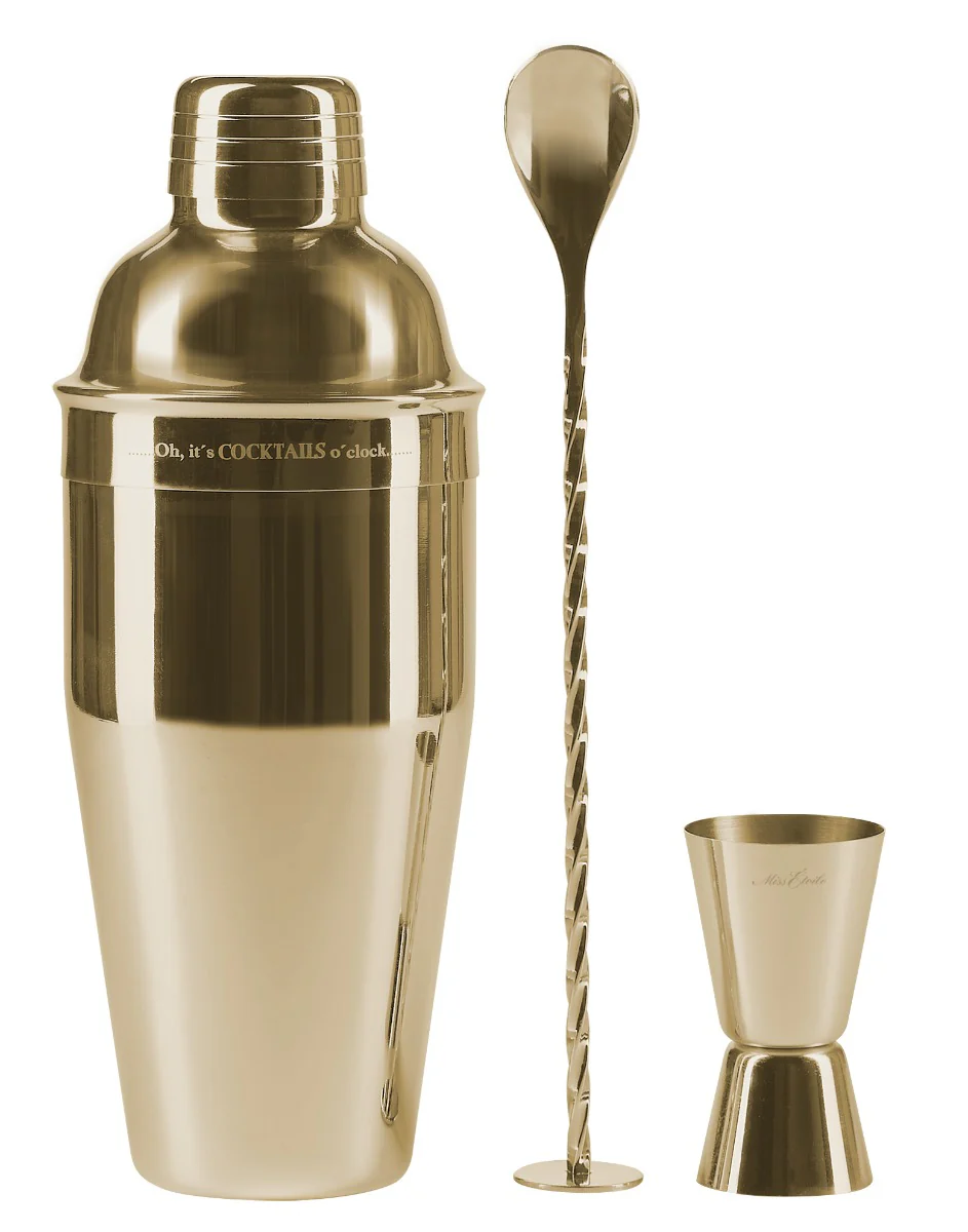 Miss Etoilé cocktail shaker - guldfarvet