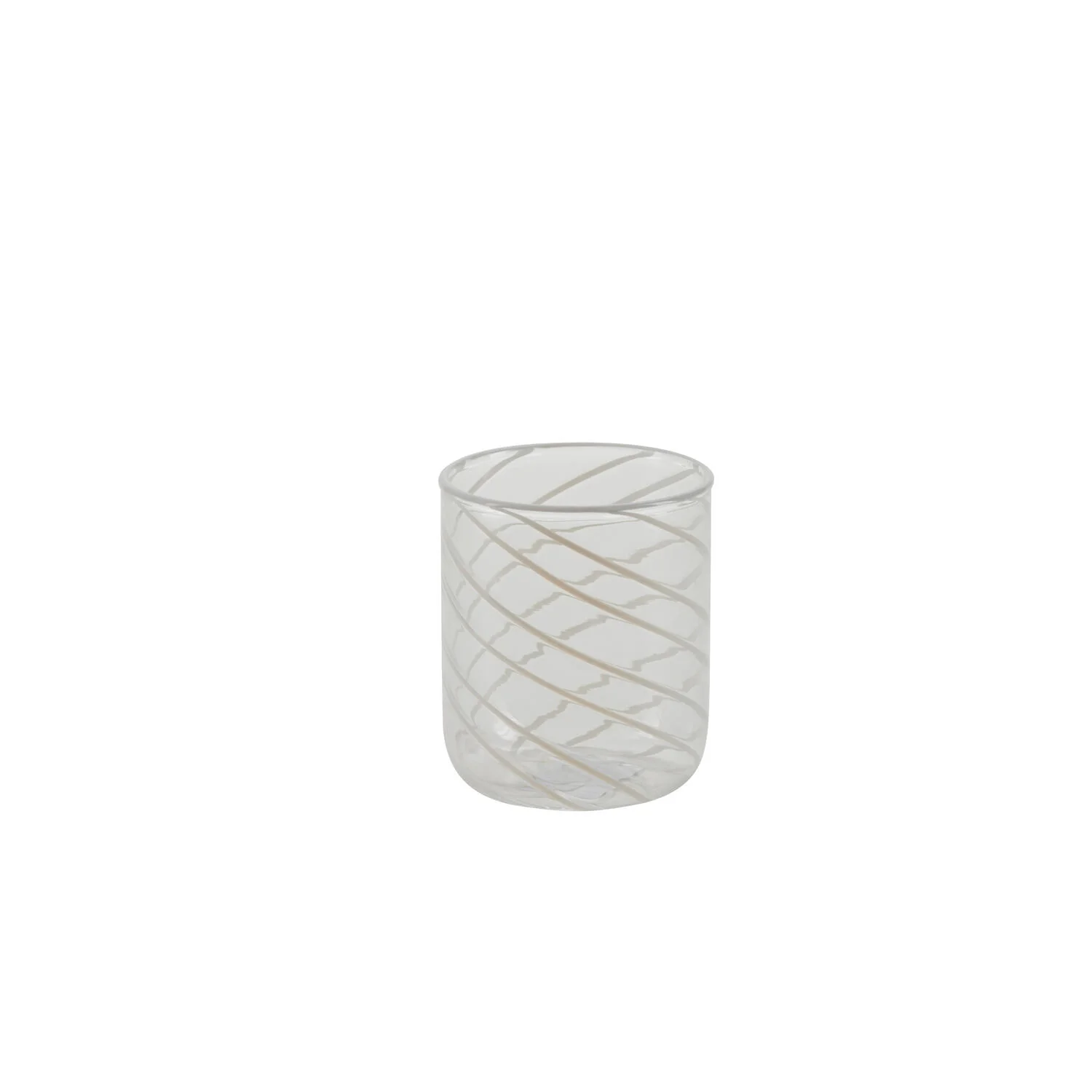 Tumbler twist glas - hvid