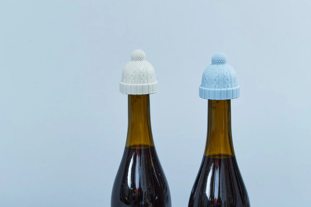 Beanie flaskepropper - blå/grå - Image 3