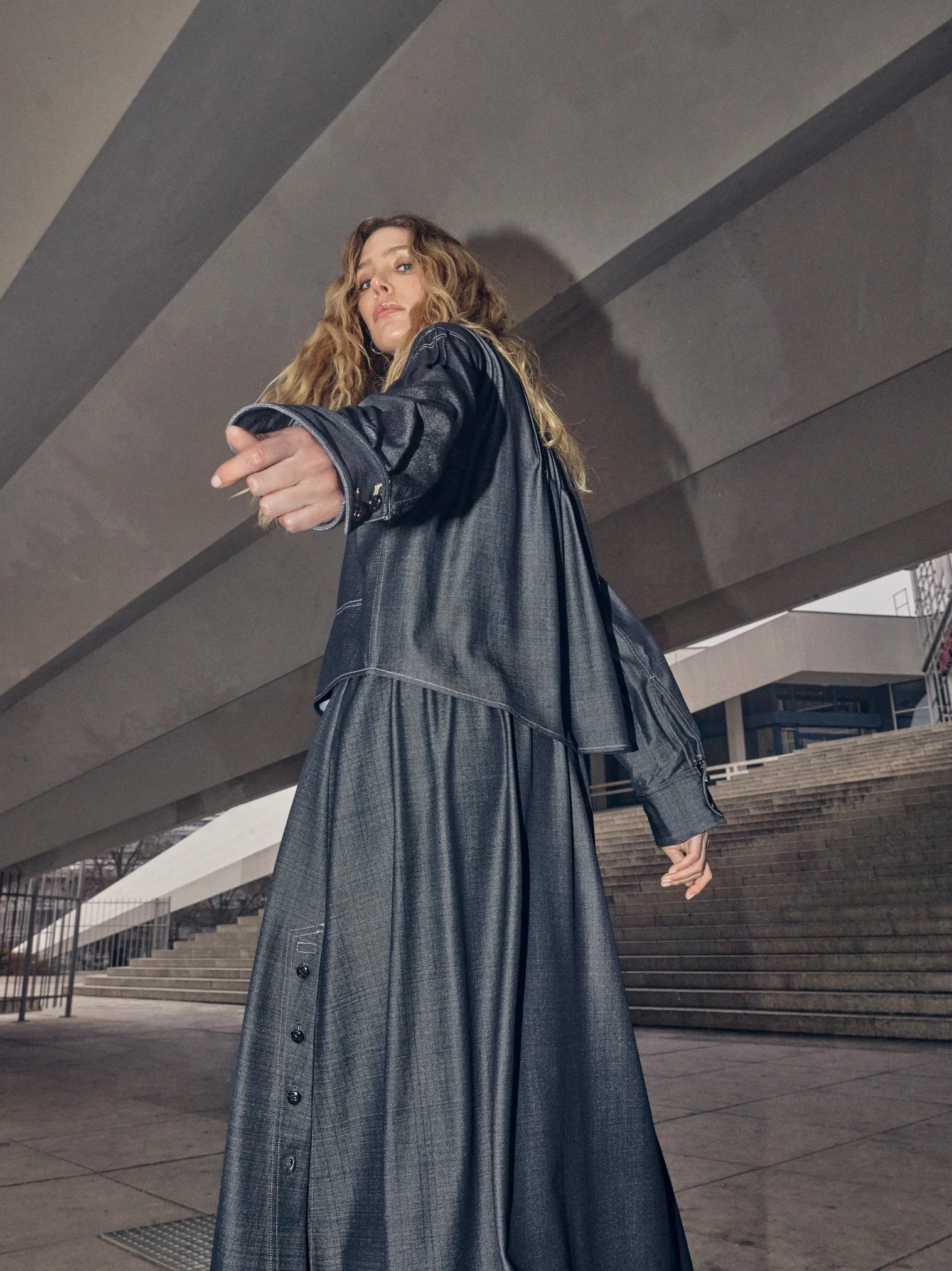 Anela Cilla denimskjorte - sort - Image 9