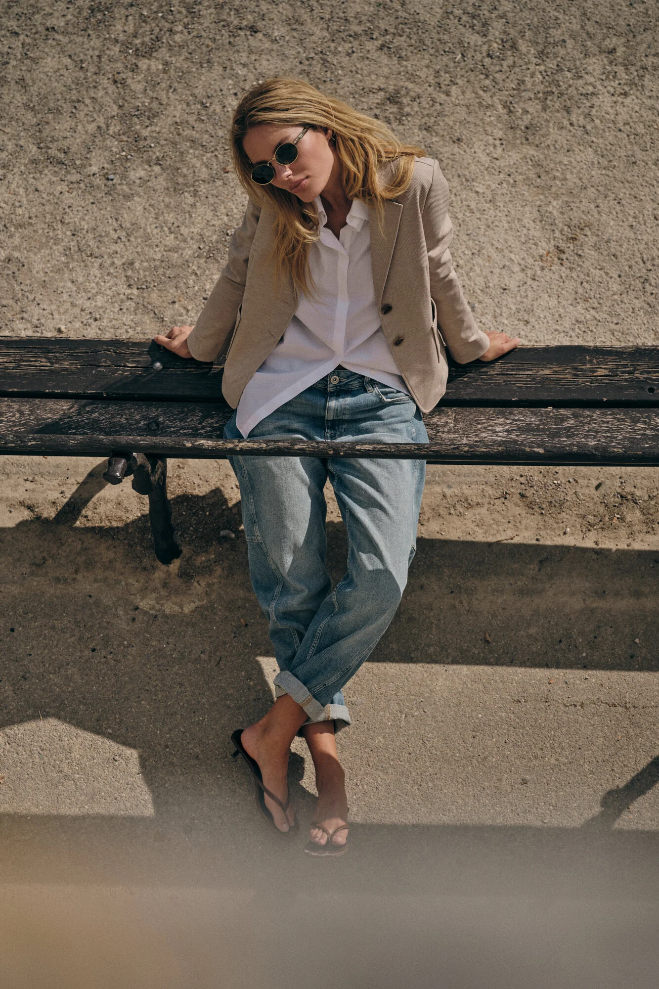 Aymen Galleon  jeans – Mid Blue - Image 10