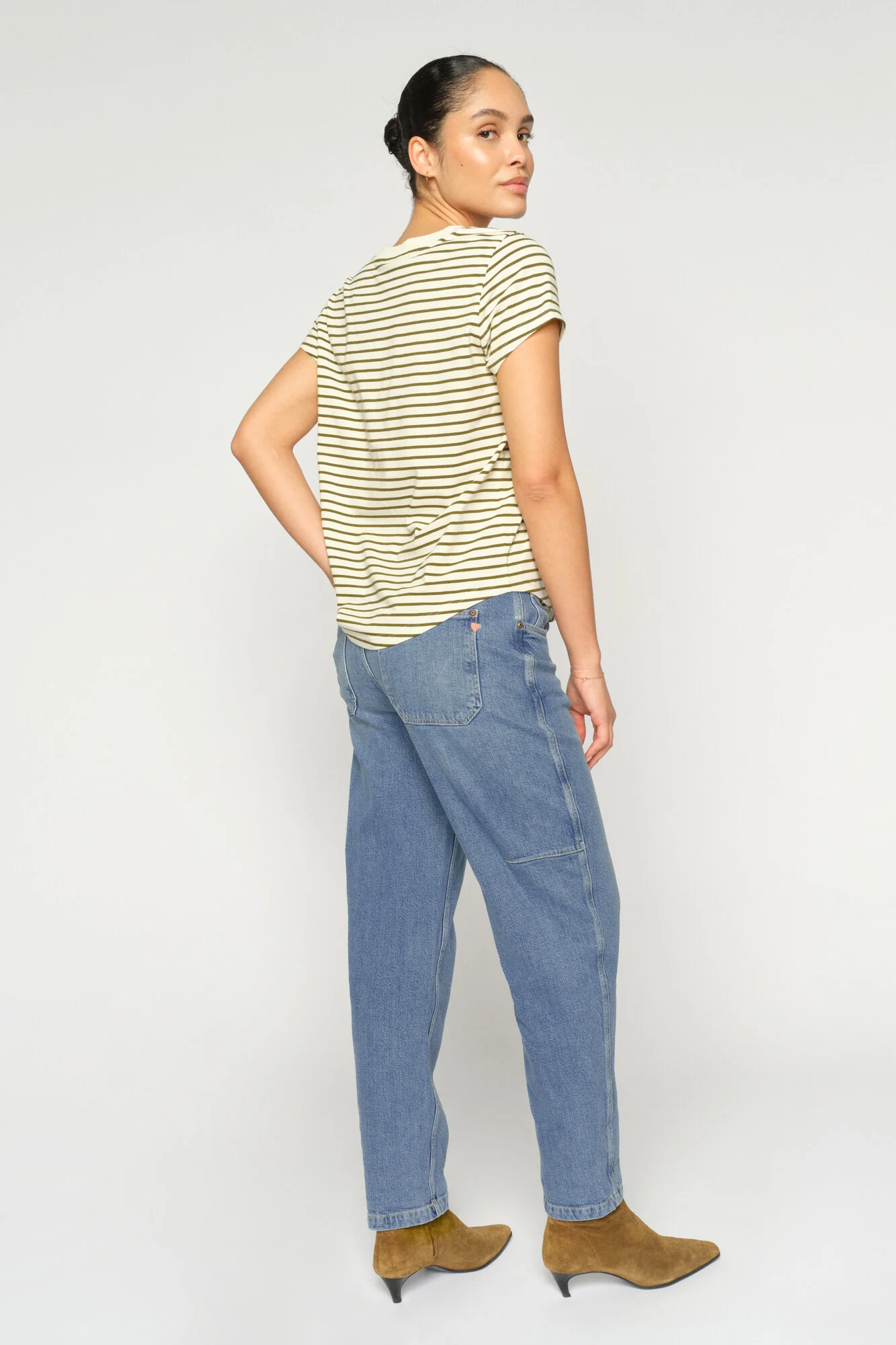Aymen Galleon  jeans – Mid Blue - Image 4