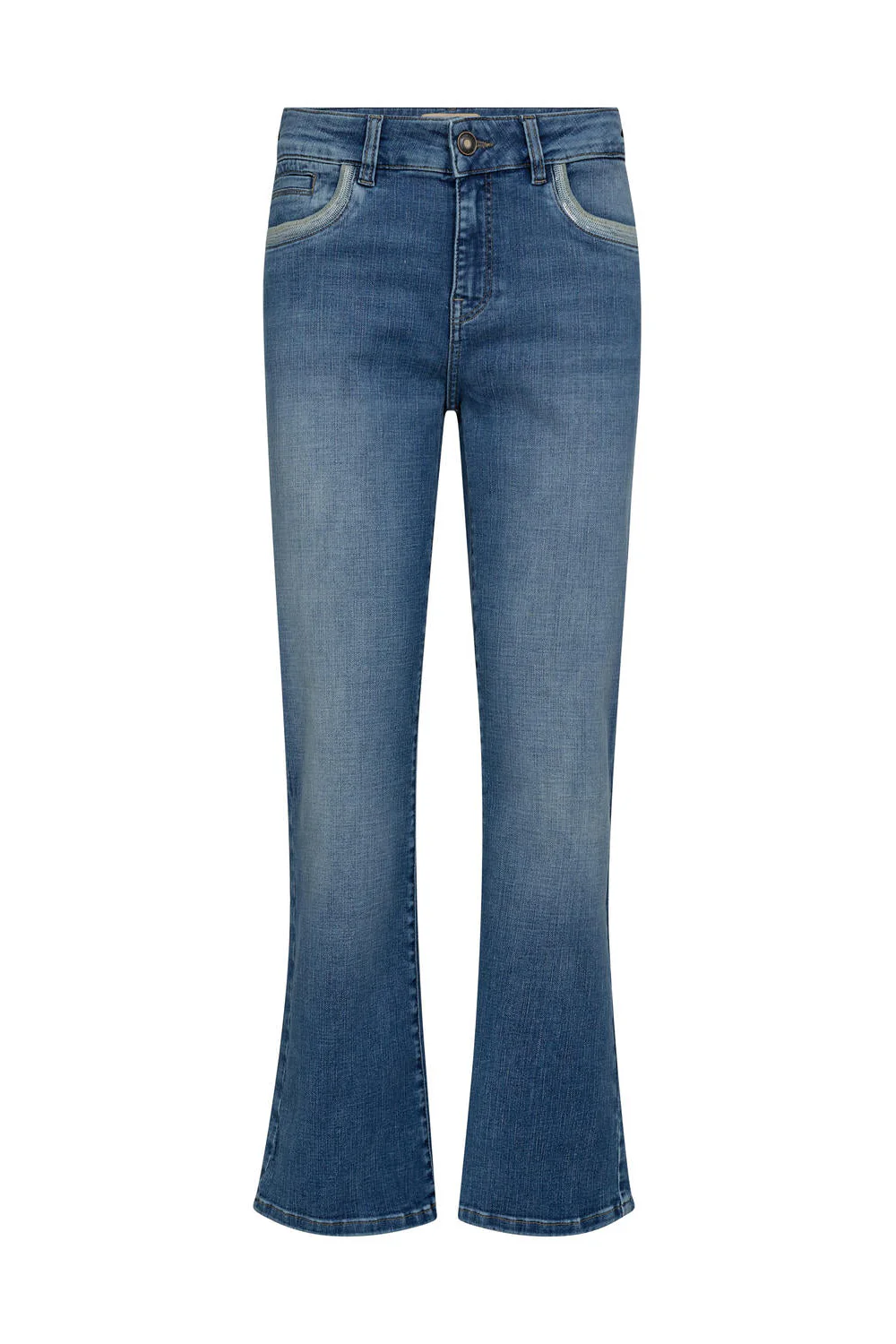 Cecilia Perla wide leg jeans – Mid Blue - Image 2