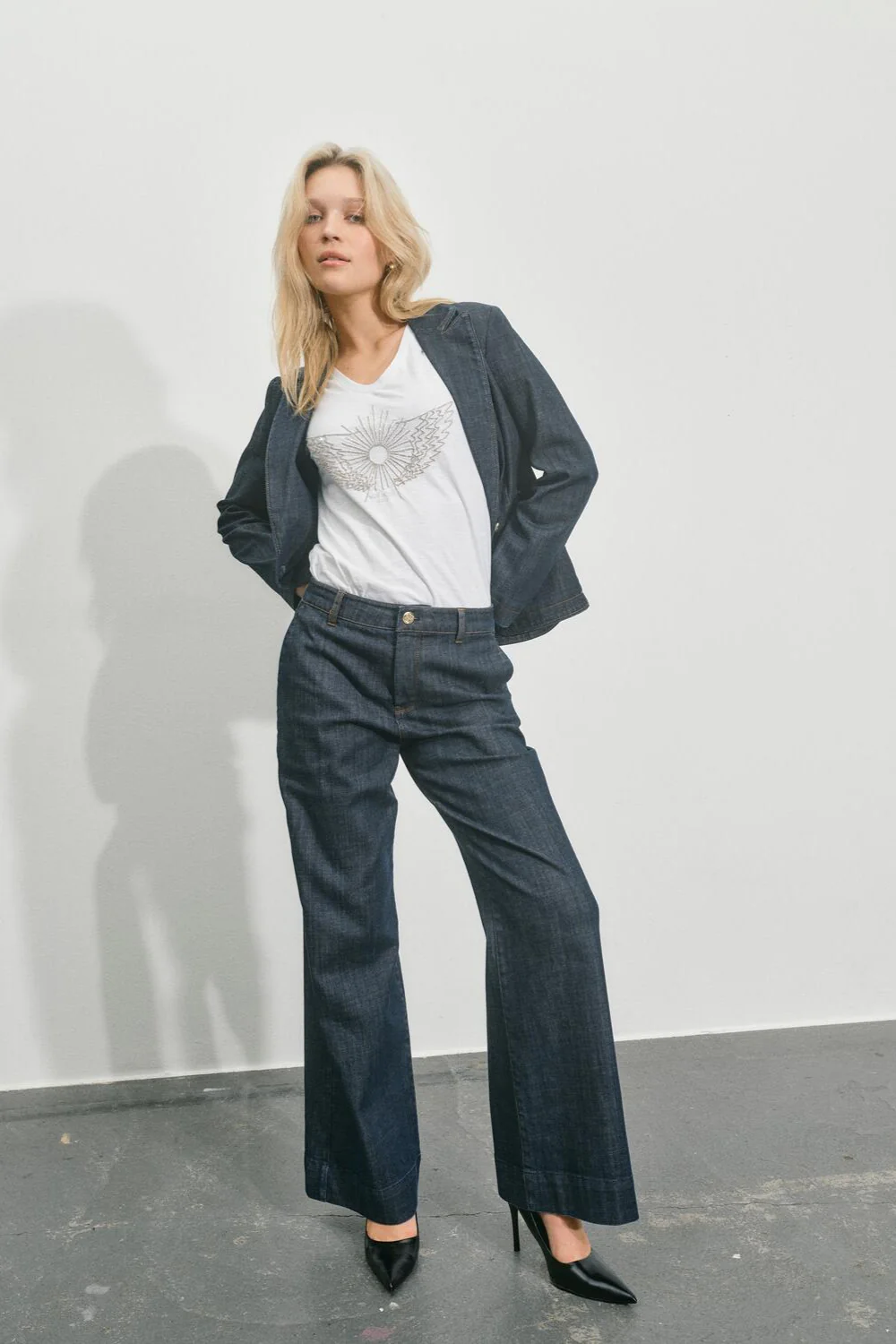 Dara Nippon jeans - mørkeblå