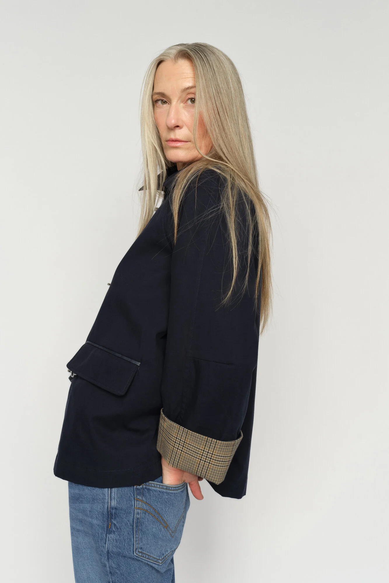 Fallon Mercer jakke – Salute Navy - Image 4