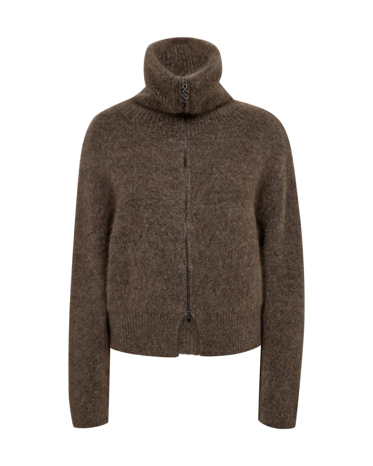 Hulda Knit Zip cardigan - Bracken - Image 2