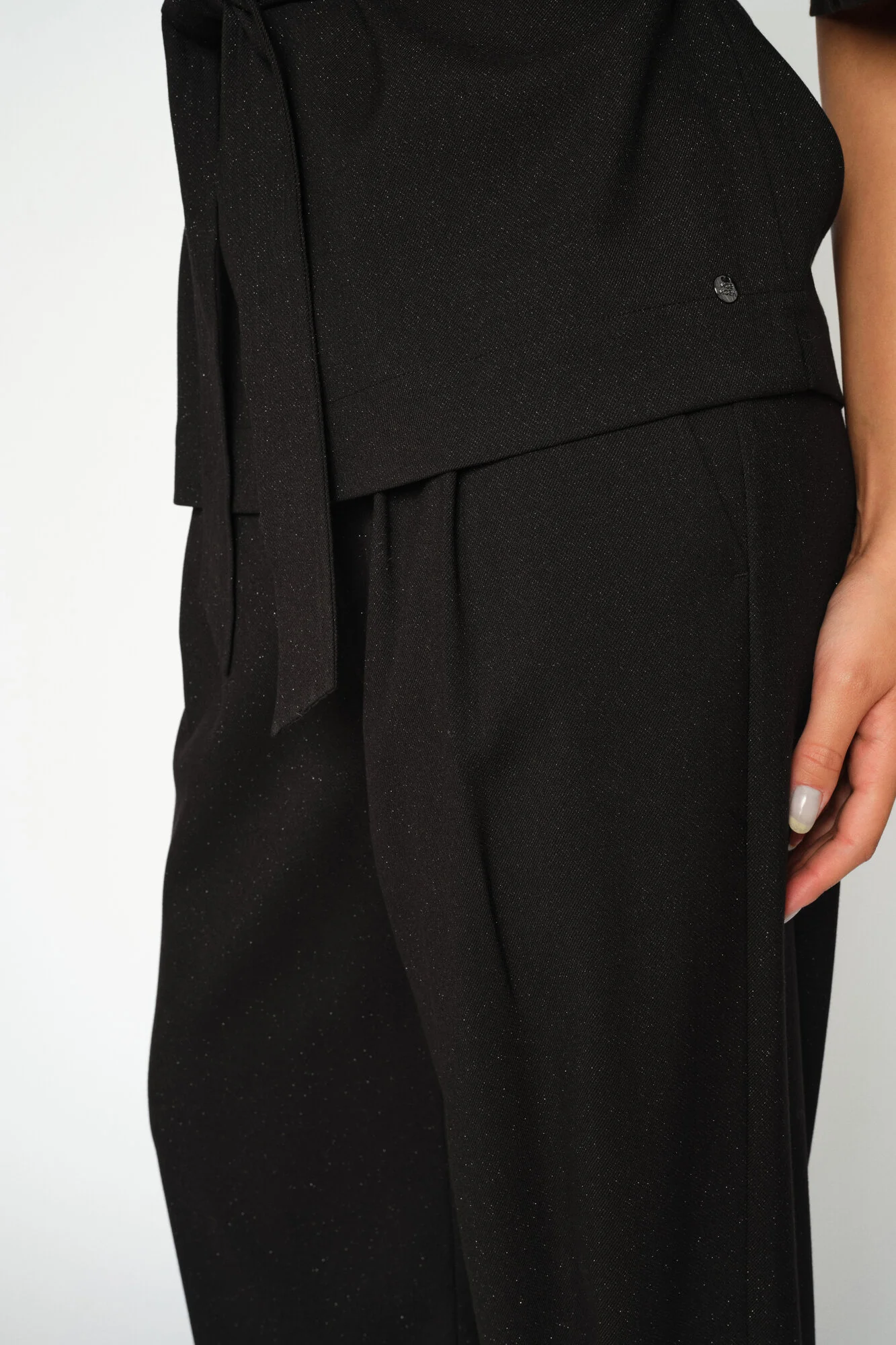 Pie Bellevue bluse - sort/glitter - Image 3