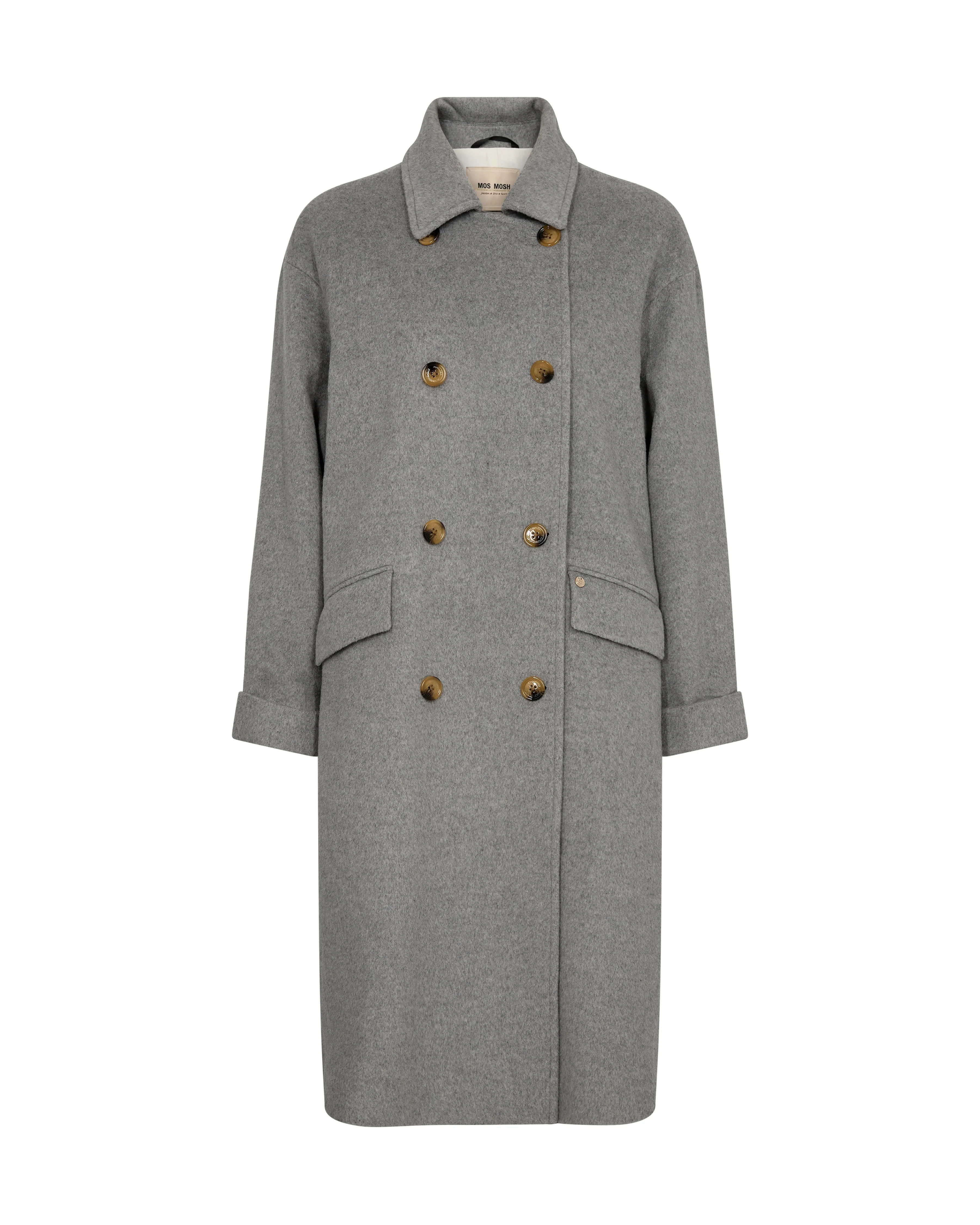 Venice uldfrakke - Grey Melange