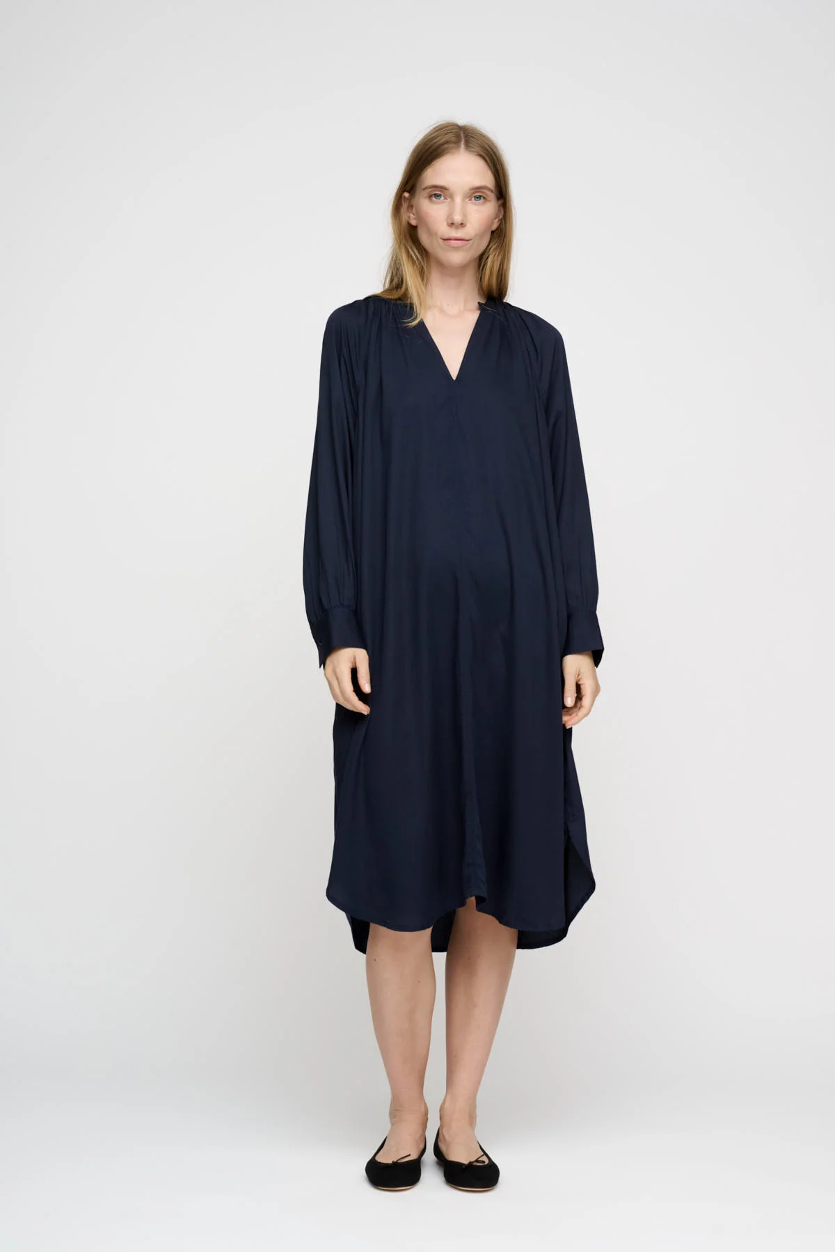 Above Silky kjole - Dark Navy