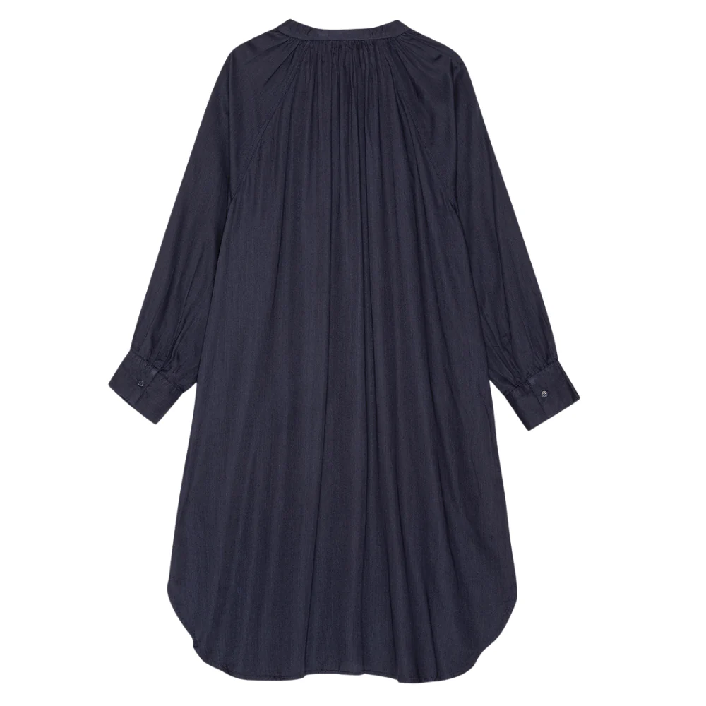 Above Silky kjole - Dark Navy - Image 4