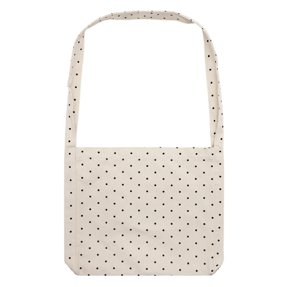 Dotted crossbody taske - Ecru/Black dots - Image 2