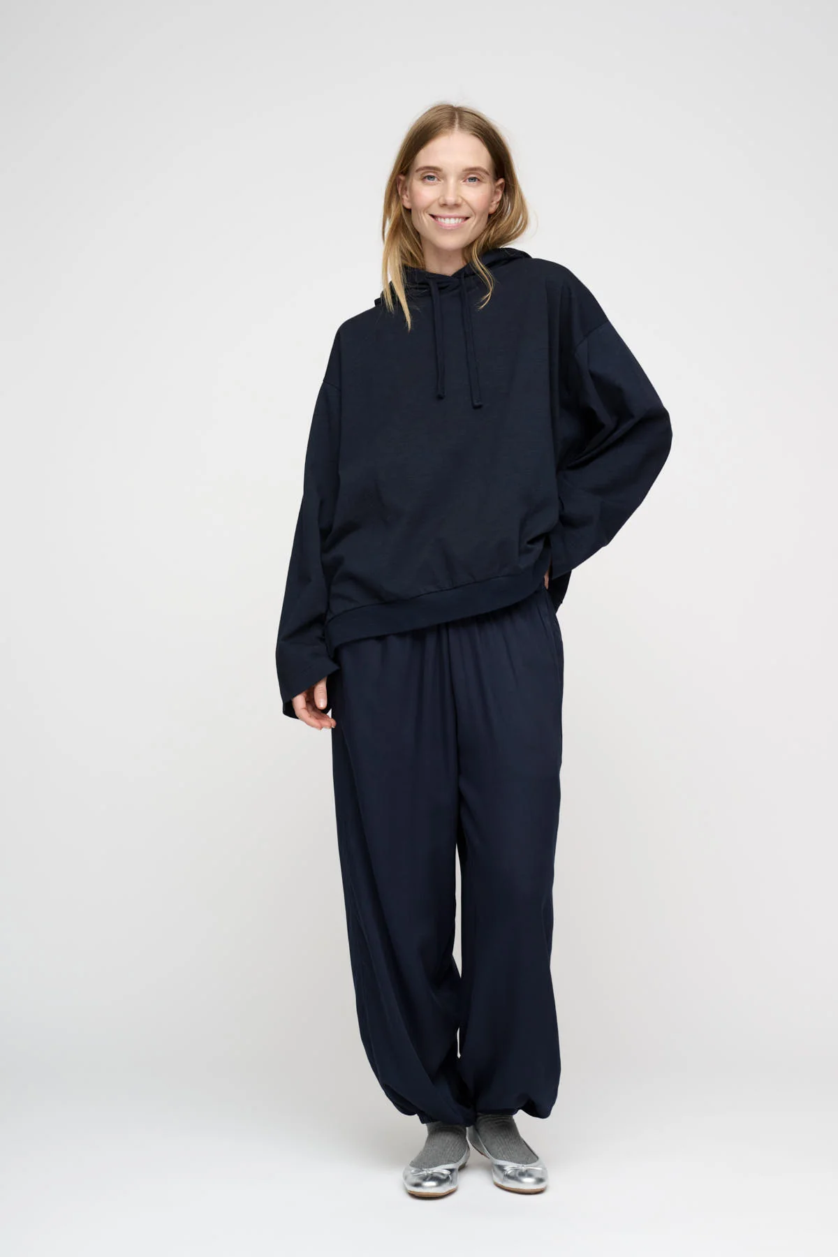 Free Silky bukser - Dark Navy - Image 4
