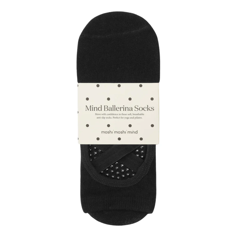 Mind Anti Slip ballerinastrømper - sort