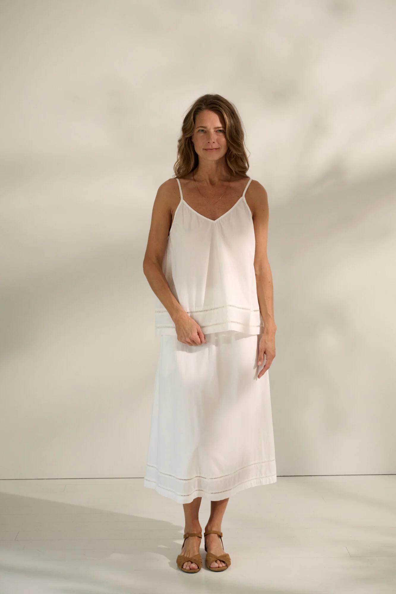 Sunshine poplin top - hvid - Image 4