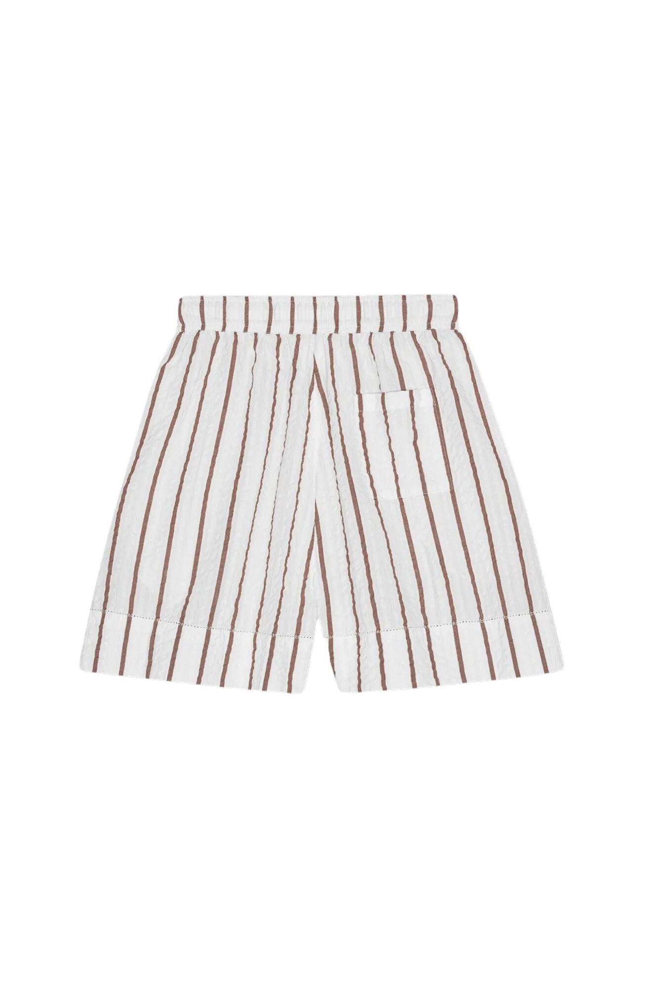 Wake wave stripe shorts - Ecru/terra - Image 3