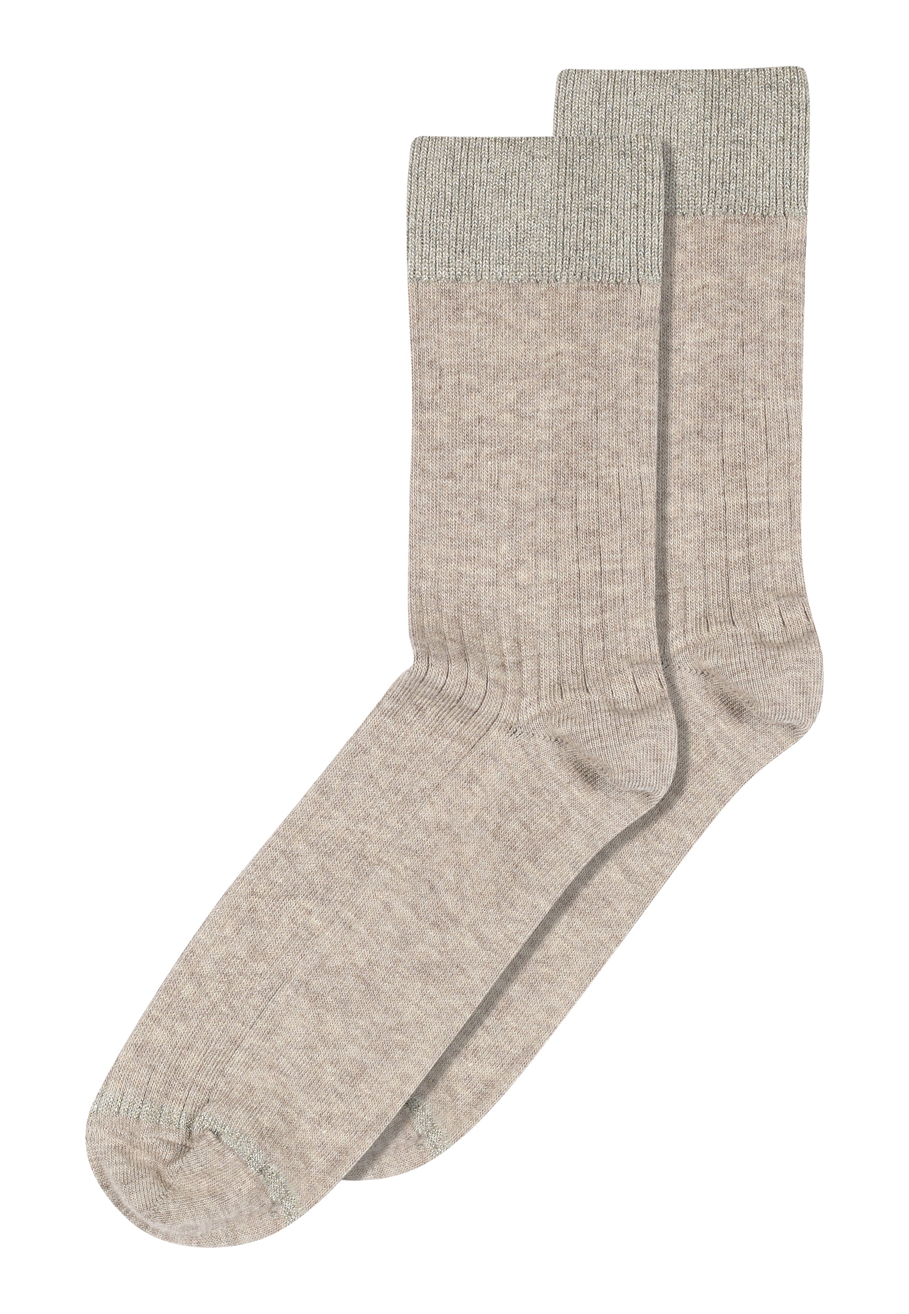 Erina Wool strømper - Light Brown Melange