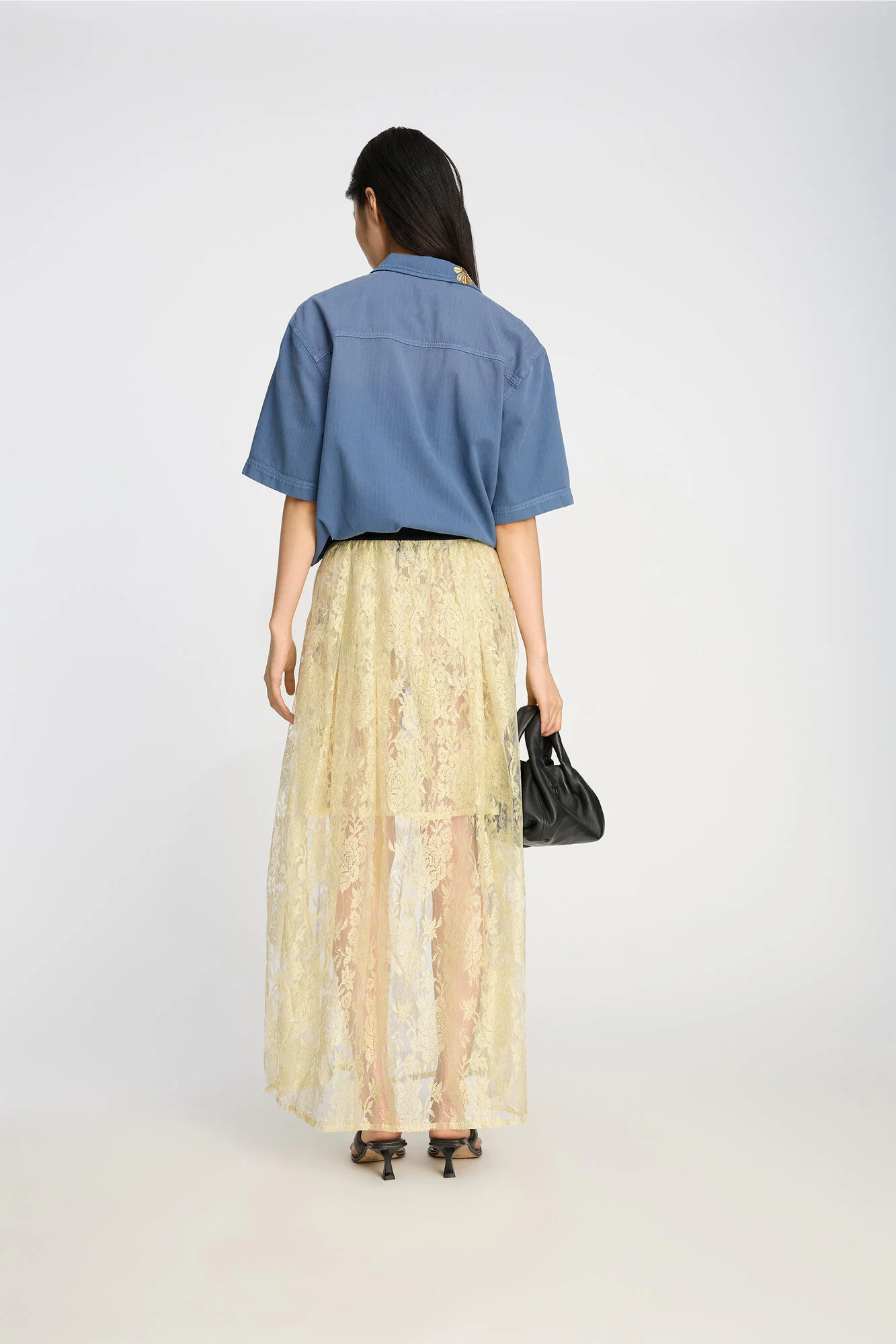 Beverly nederdel - guldfarvet - Image 3