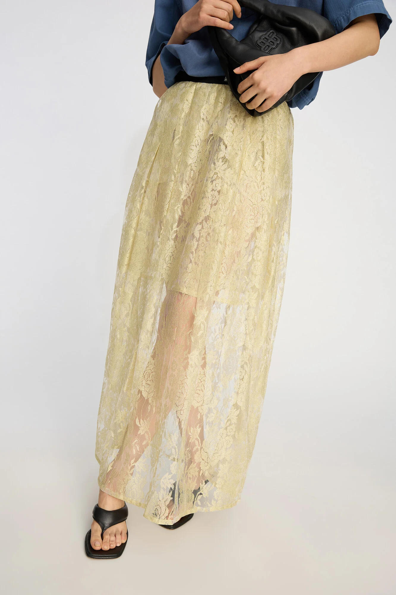 Beverly nederdel - guldfarvet - Image 4
