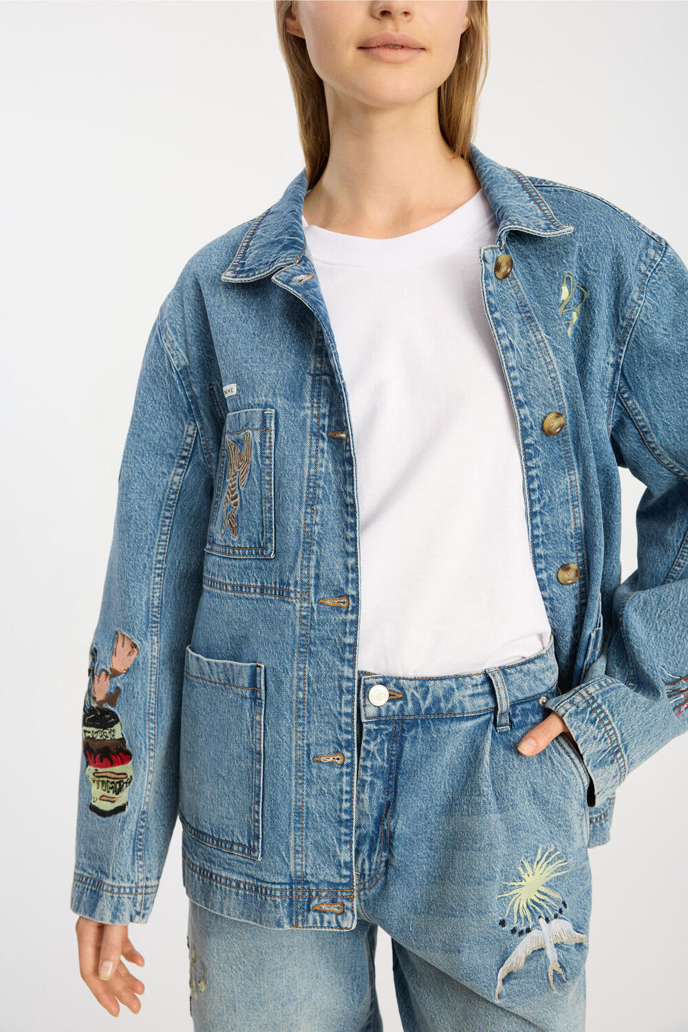 Braulia denimjakke - blå - Image 6