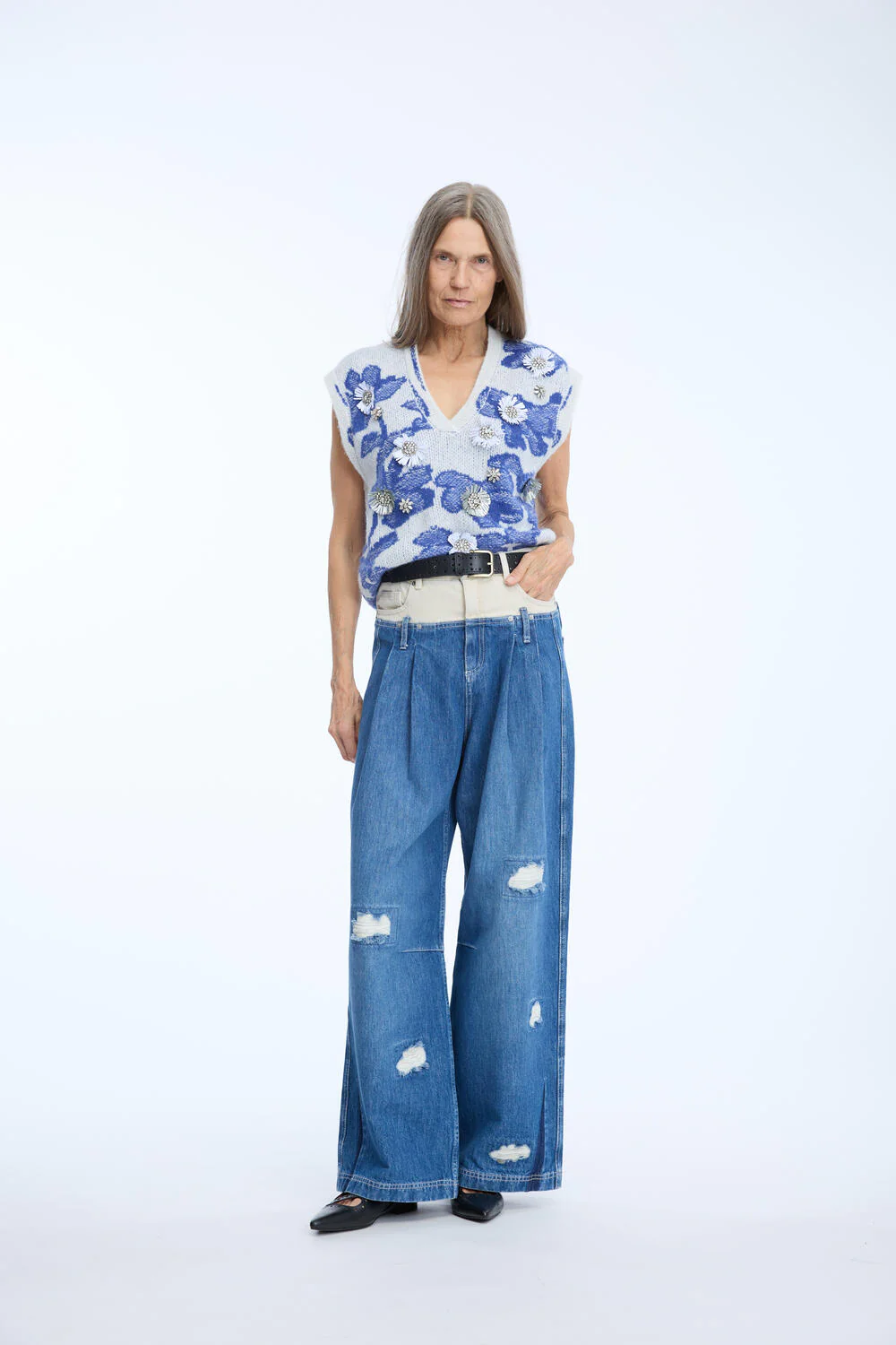 Nurulia strikvest - 236 Mix Blue - Image 7