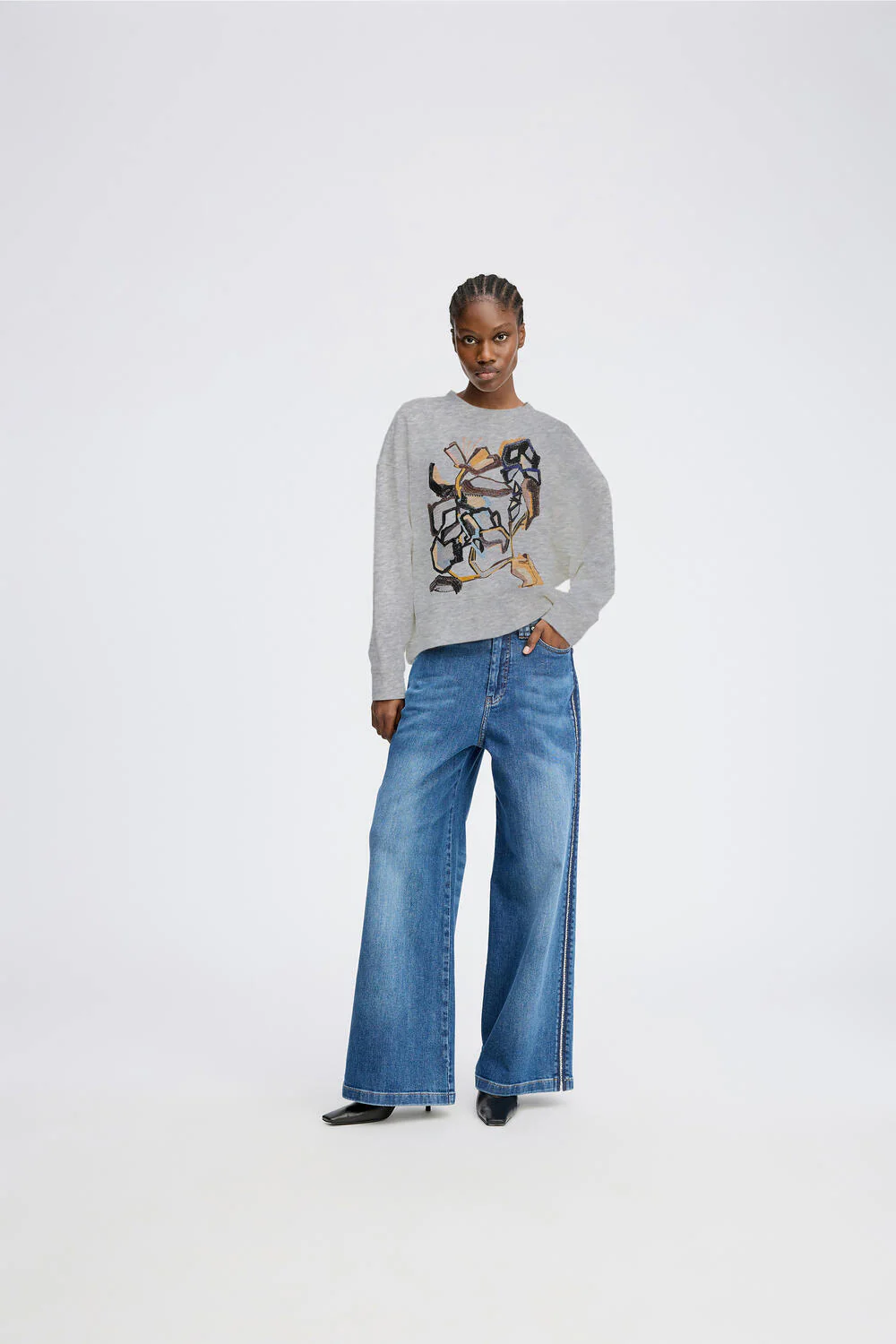 Rarsnima sweatshirt - lysegrå - Image 3