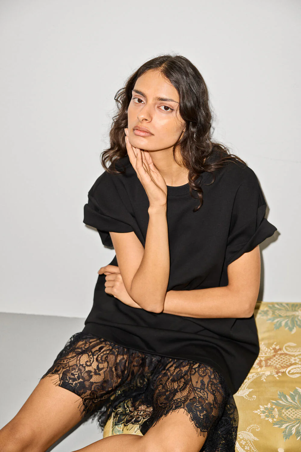 Rosie t-shirt kjole - sort - Image 3