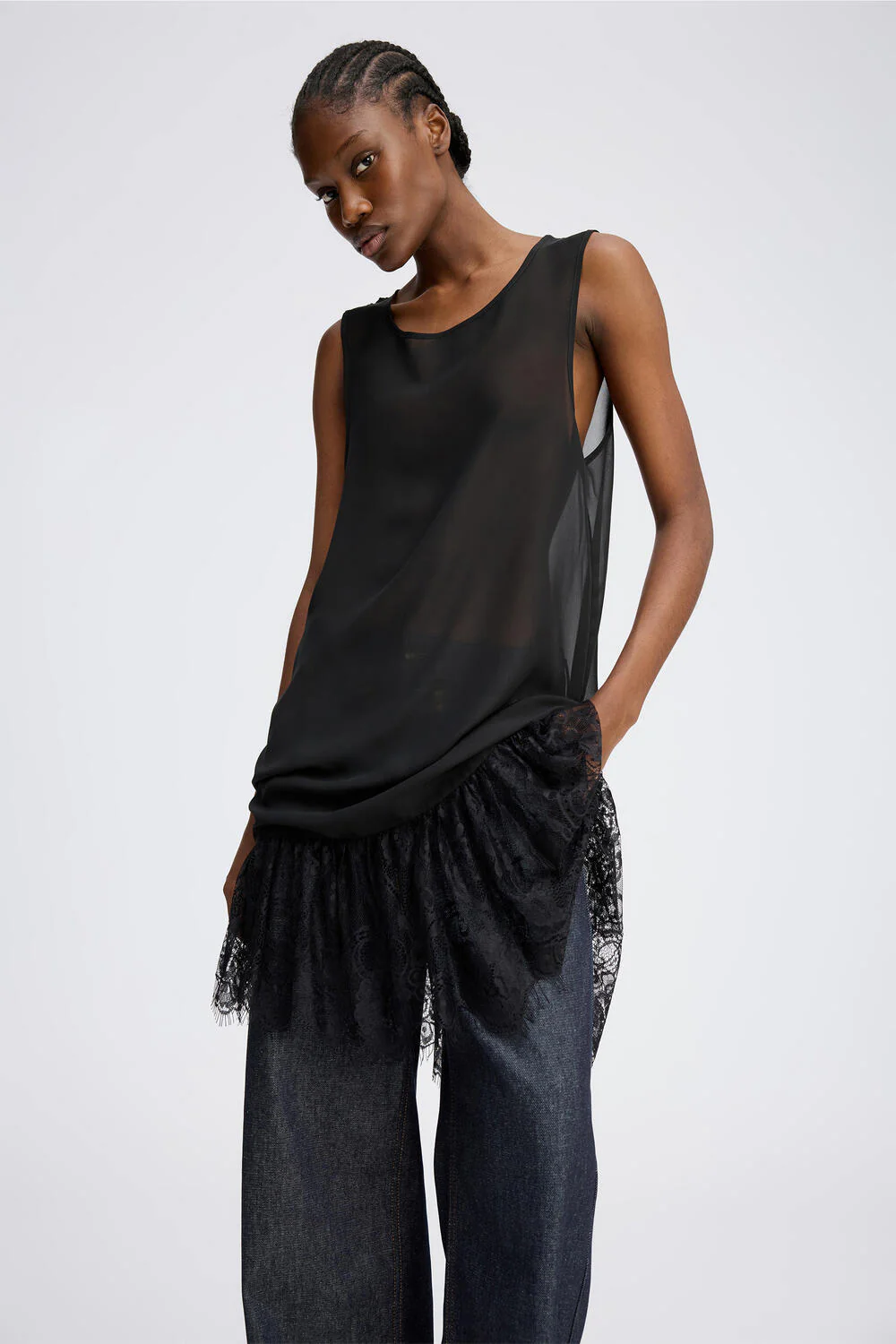 Rosie t-shirt kjole - sort - Image 5