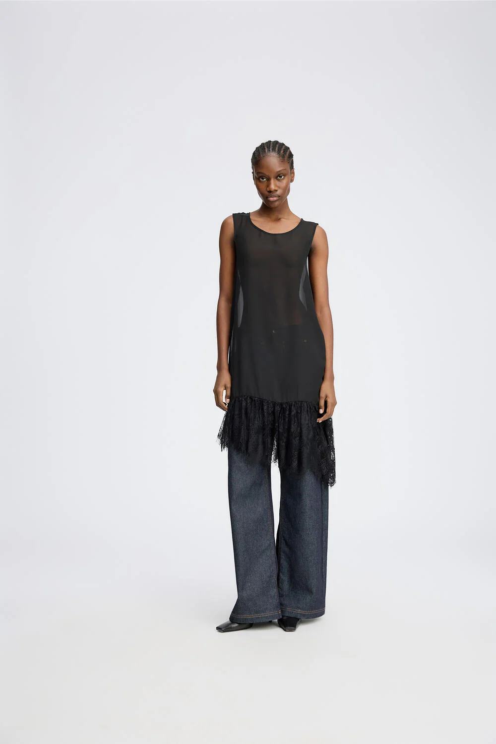 Rosie t-shirt kjole - sort - Image 7
