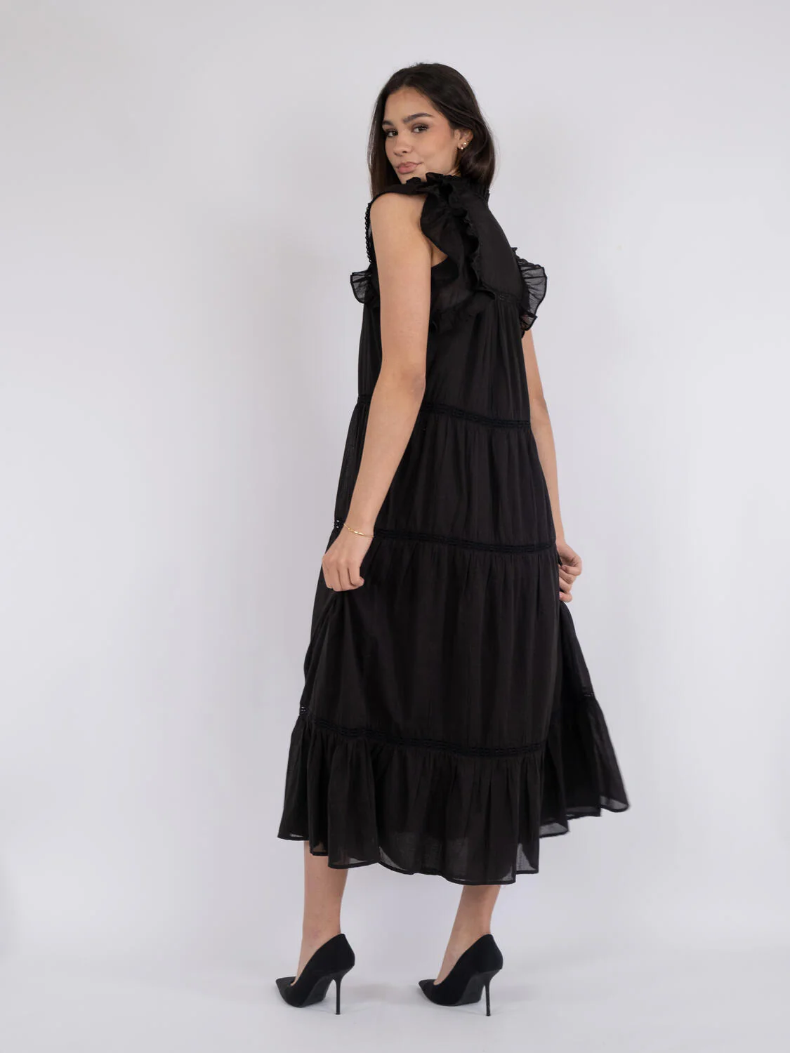 Ankita S Voile kjole - Sort - Image 5