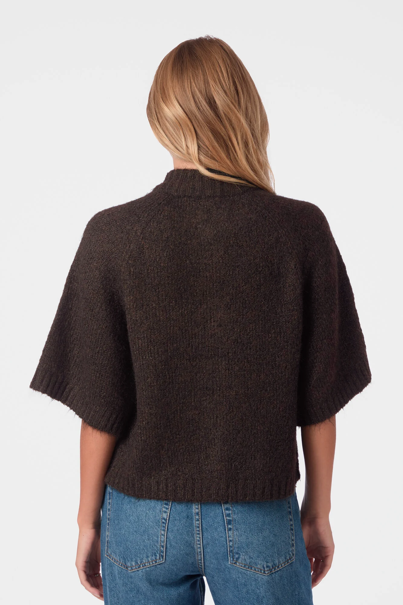 Benuta Fluffy cardigan - mørkebrun - Image 4