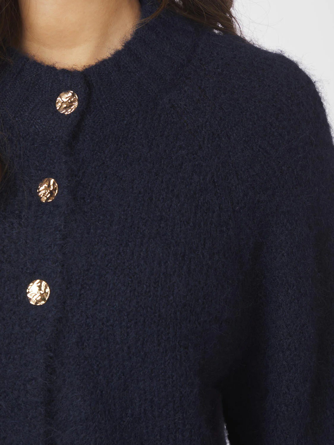 Benuta Fluffy cardigan - Navy - Image 5