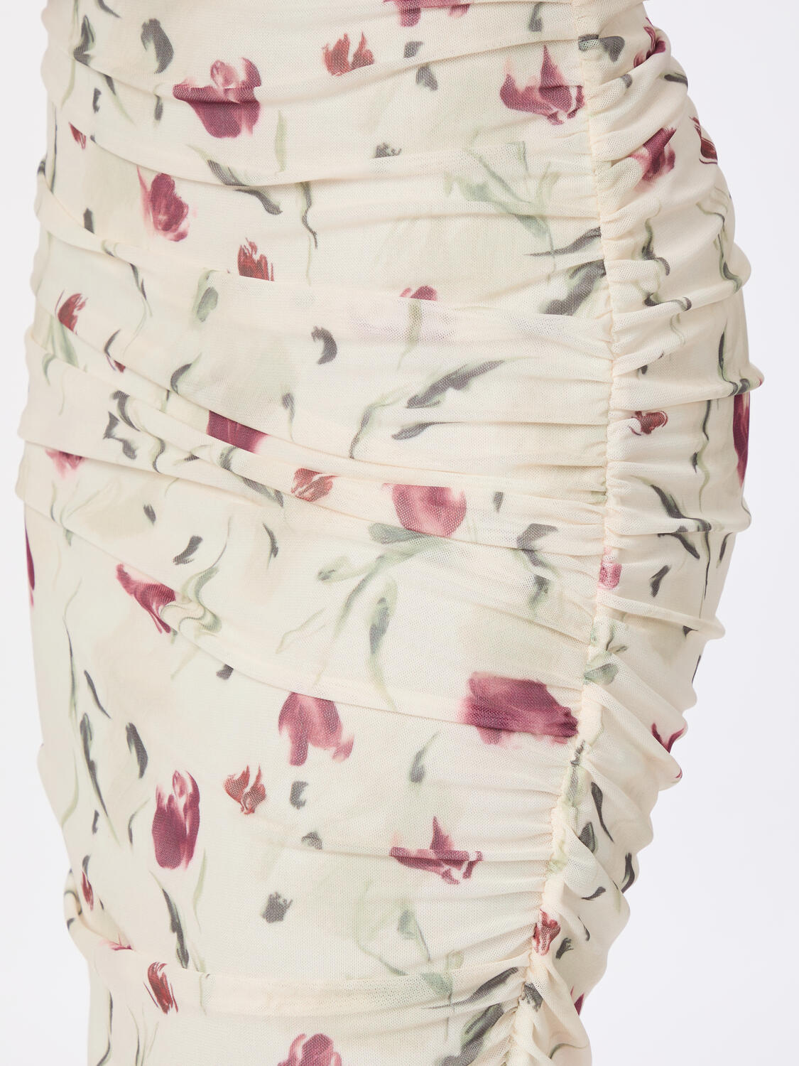 Corilina Artist Mesh midi kjole - creme - Image 4