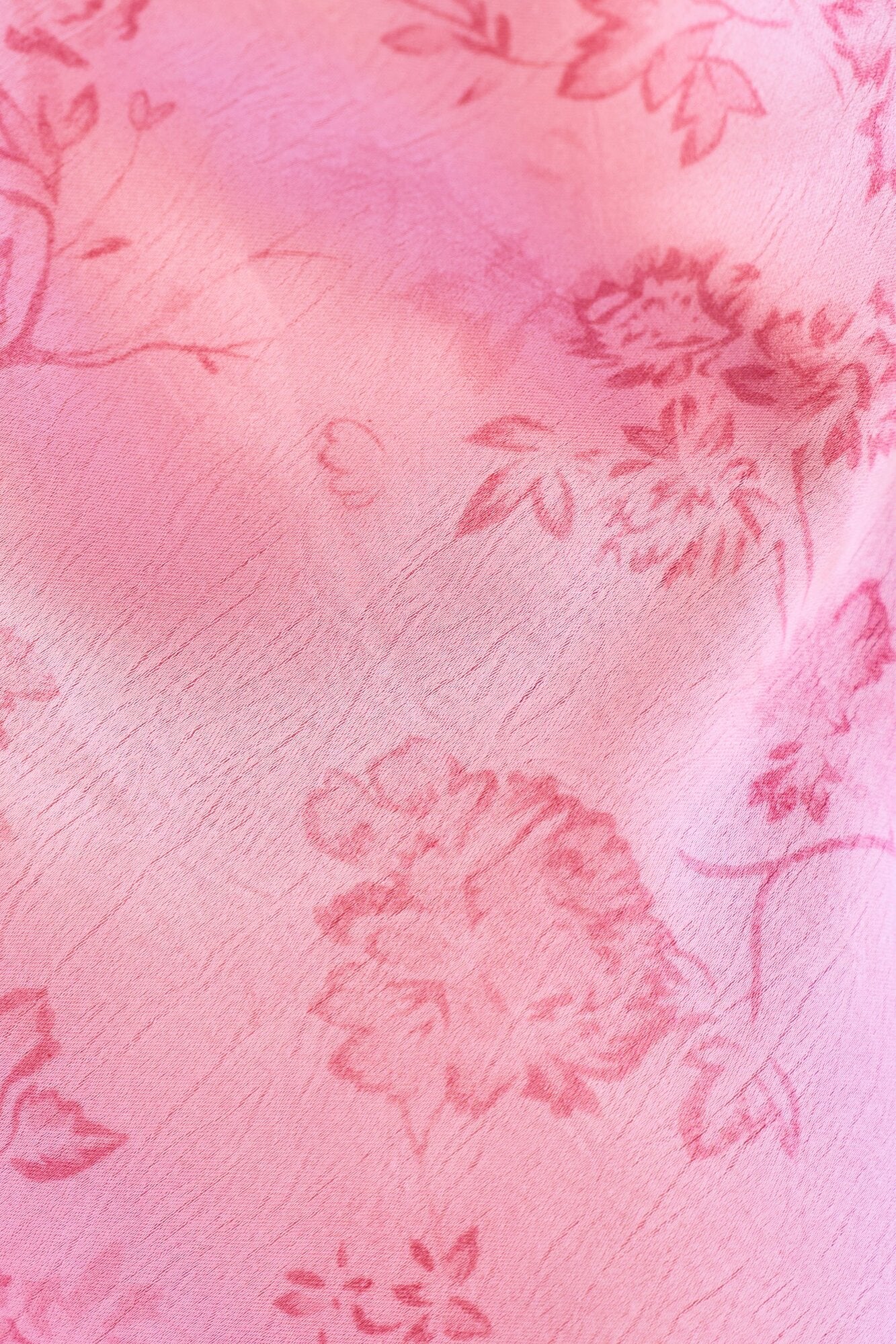 Fiona Pattern Satin kjole - lyserød - Image 5