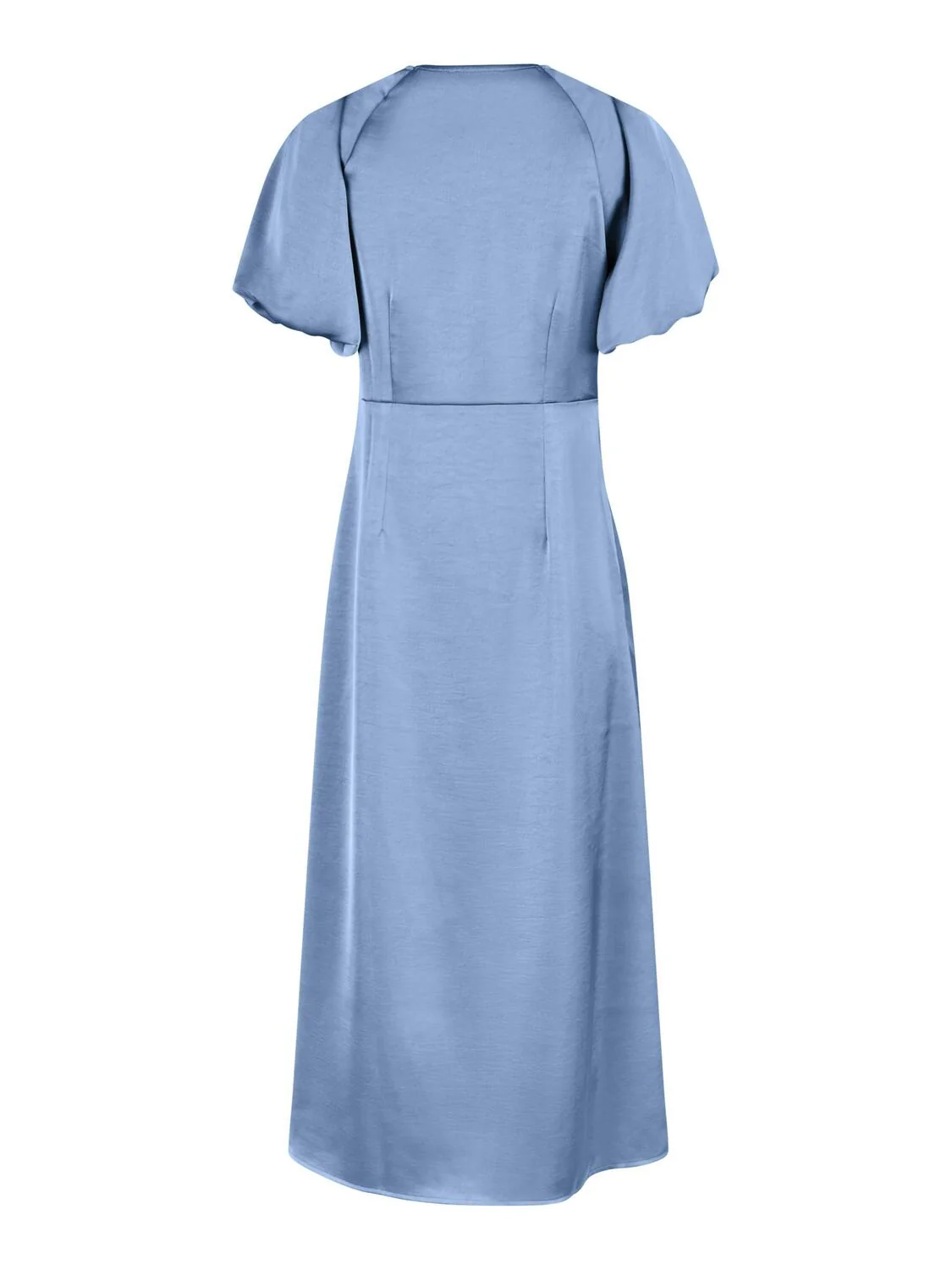 Illana Heavy Sateen kjole - Smoke Blue - Image 4
