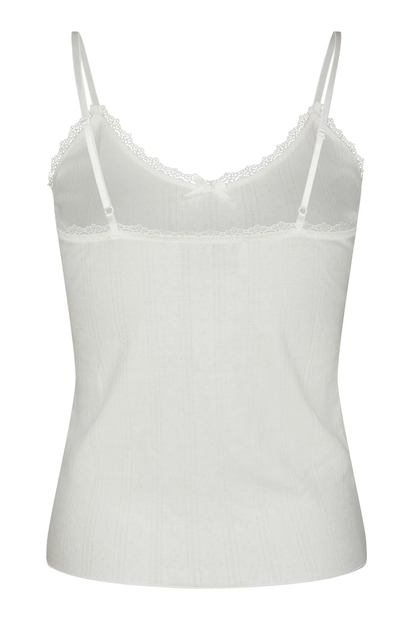 Joya Pointelle top - Off White - Image 4