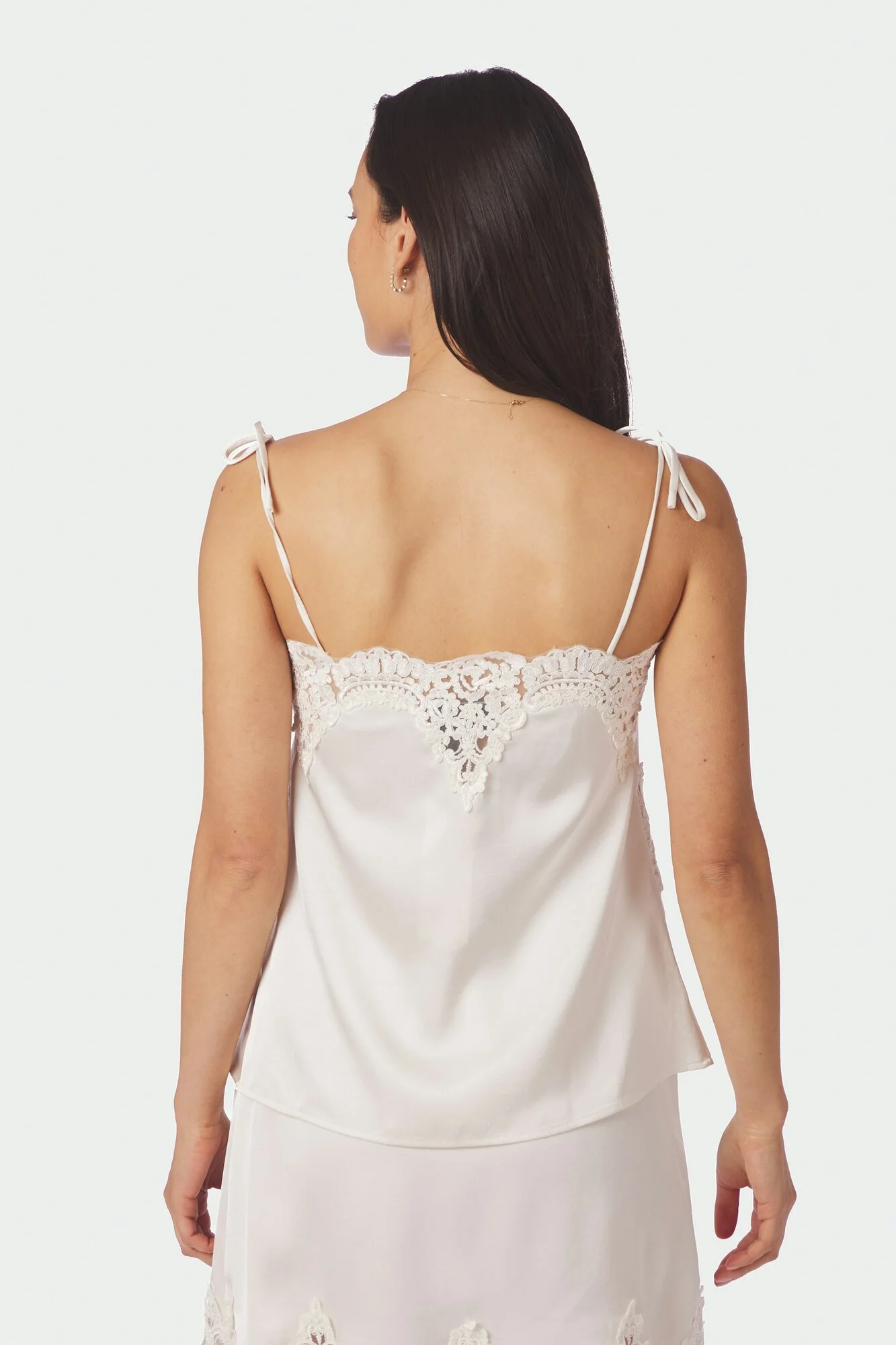 Kaela Heavy Sateen blondetop - Pearl - Image 3