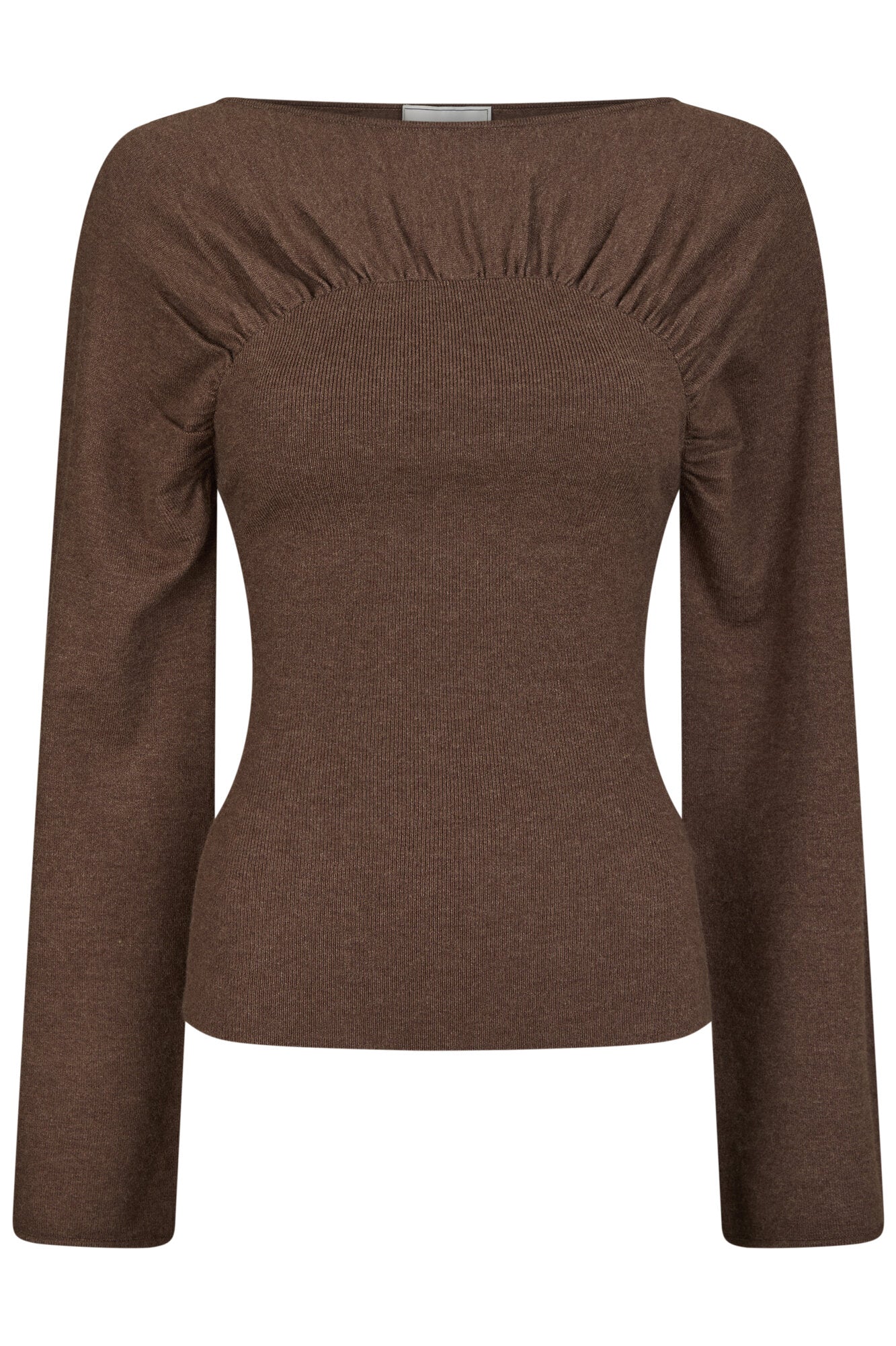Kaiba striktrøje - Brown Melange - Image 2